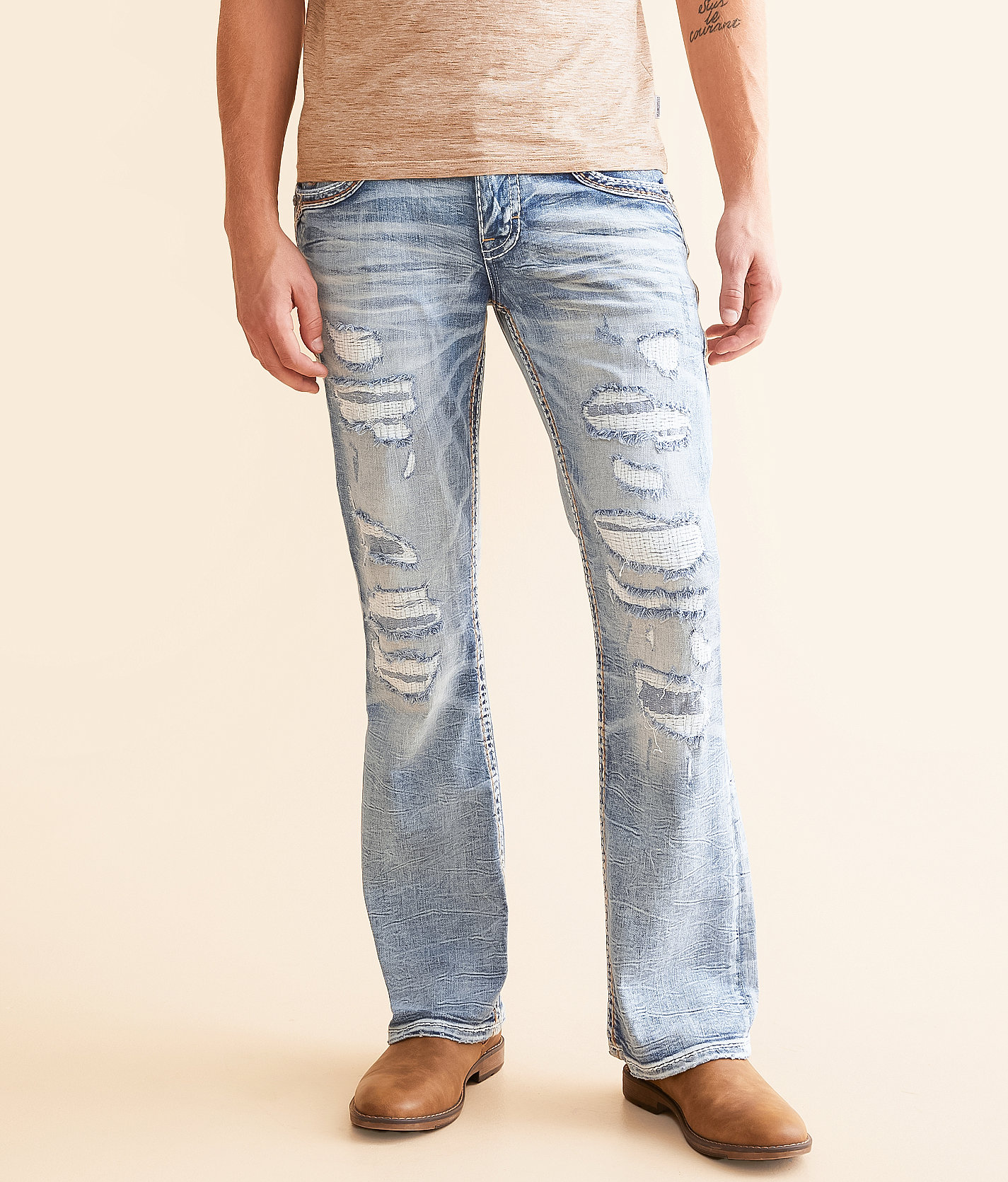 Rock Revival Chance Slim Boot Stretch Jean - Men's Jeans in Chance SB203