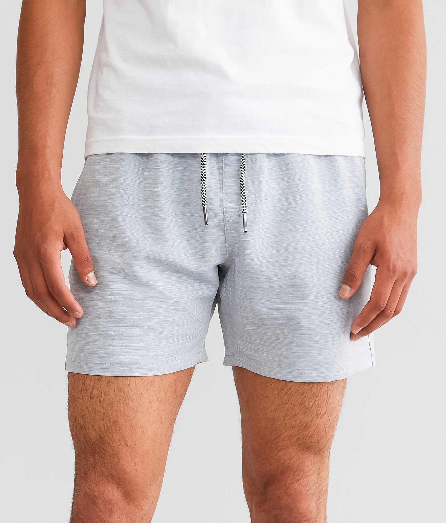 Departwest Marled Stretch Walkshort - Men's Shorts in Light Grey