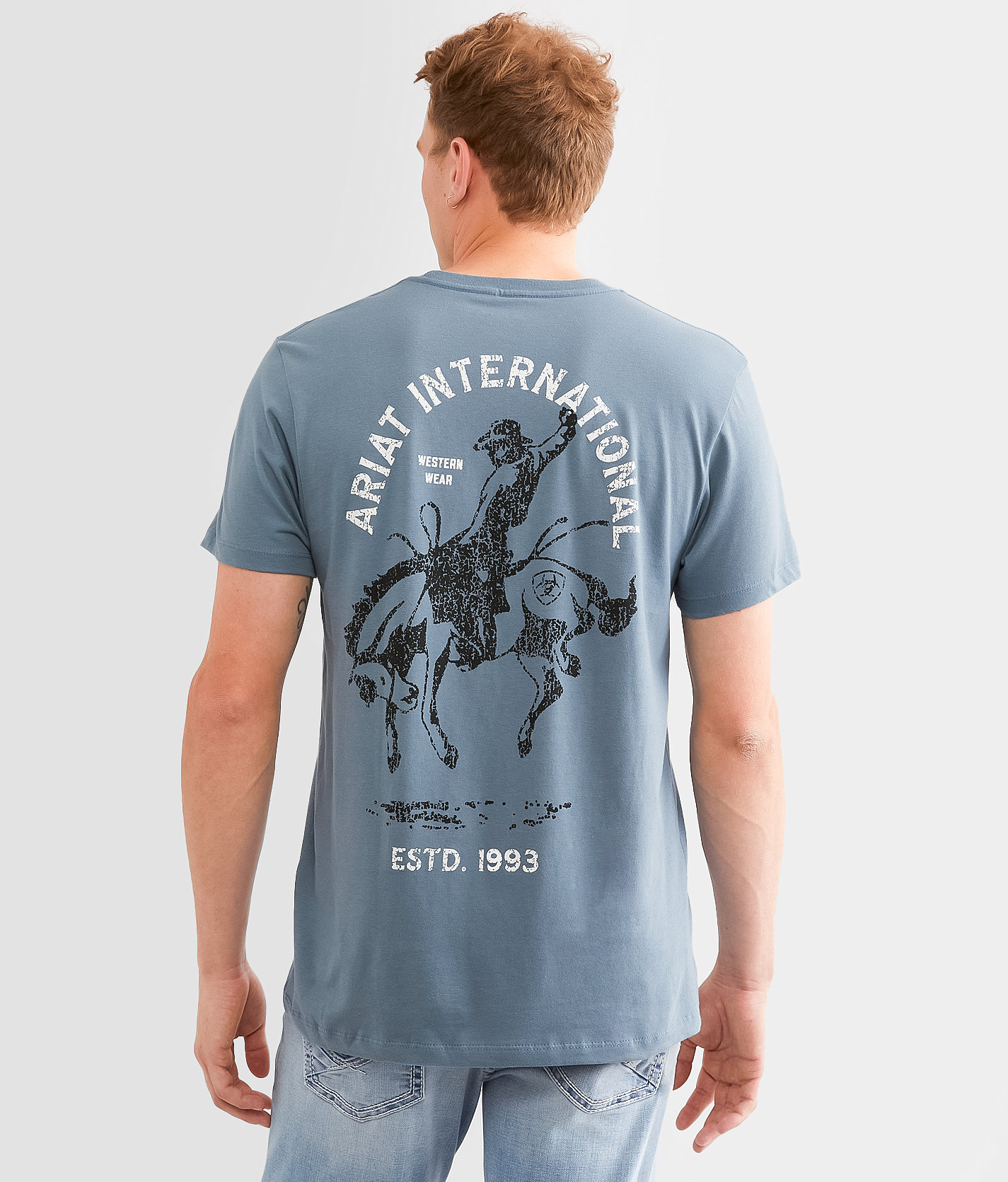 Ariat International Rodeo T-Shirt - Men's T-Shirts in Light Denim