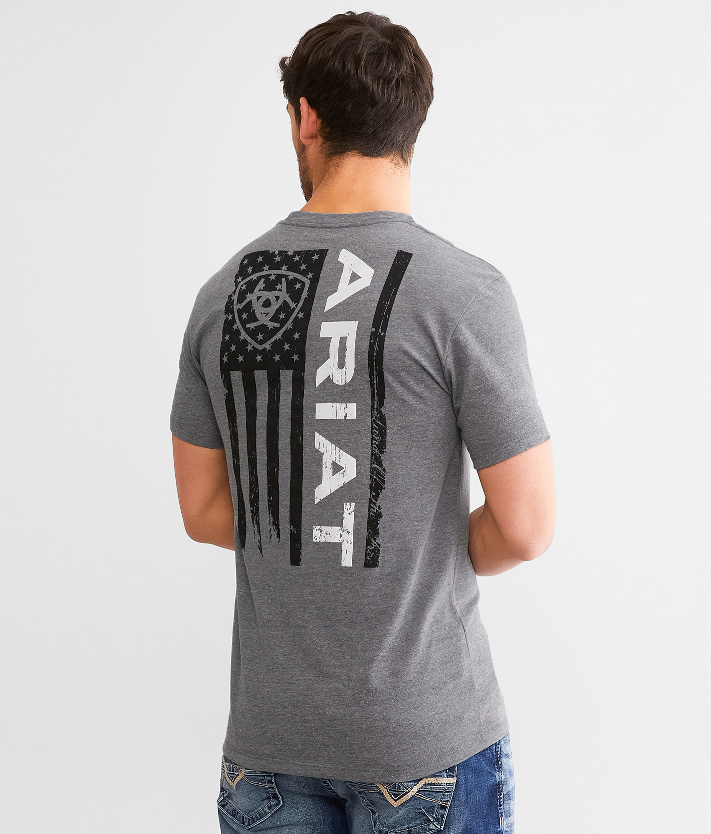 Ariat Founding Flag T-Shirt - Men's T-Shirts in Athletic Heather