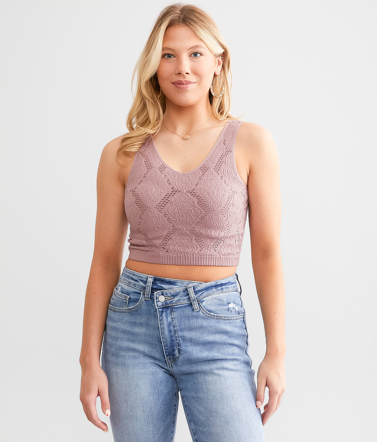 Freshwear Textured Brami - Women's Intimates in Woodrose