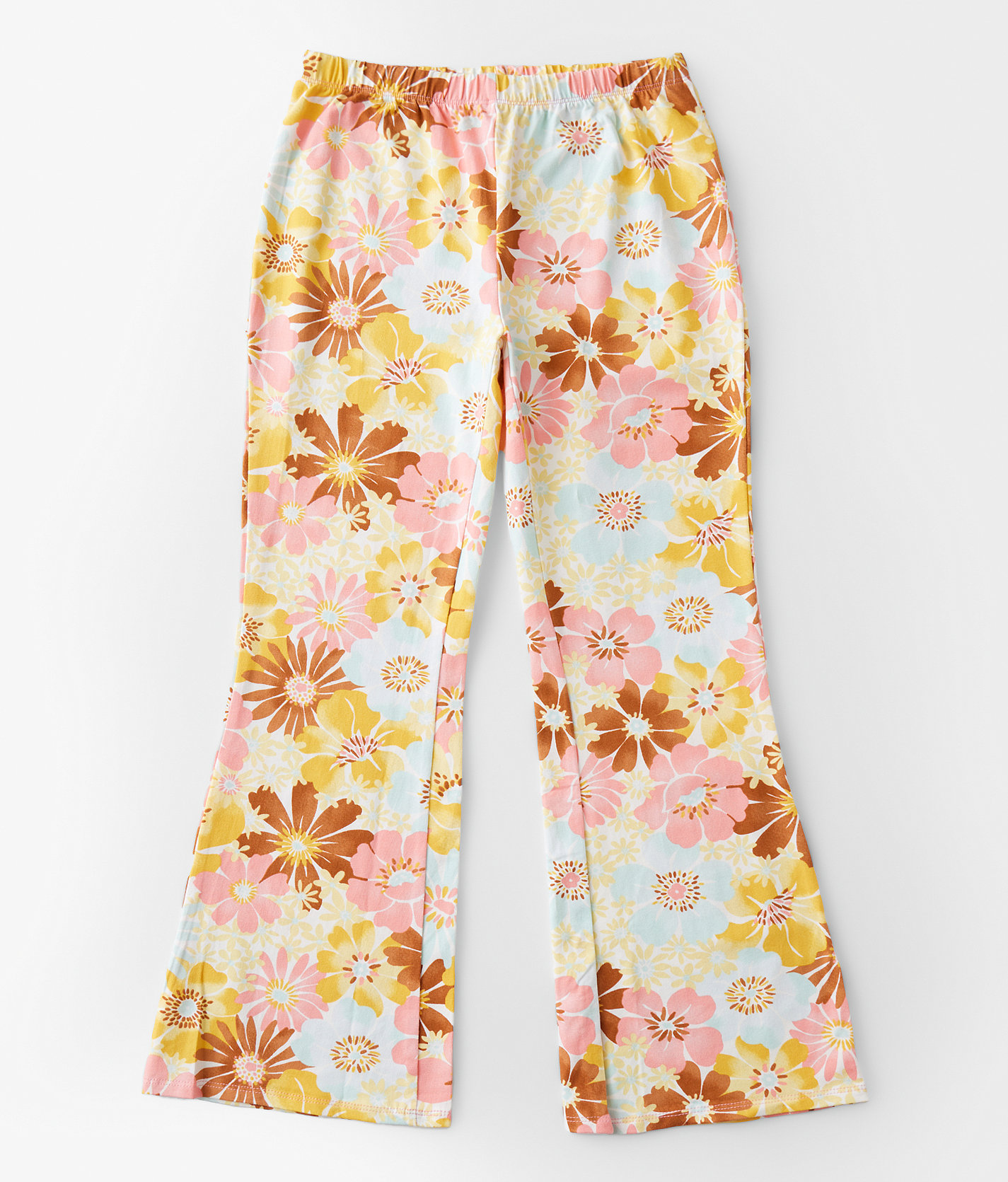 Girls - Billabong Flower Power Cropped Flare Pant - Girl's Pants in Flamingo