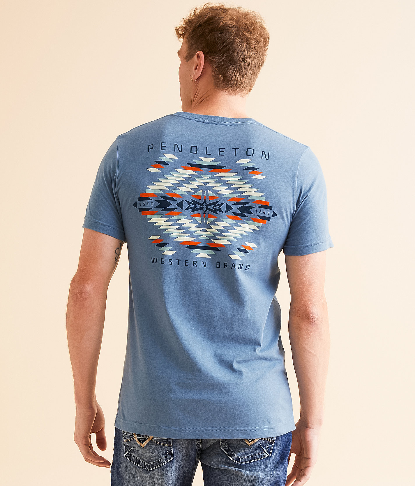 Pendleton Summerland Bright T-Shirt - Men's T-Shirts in Steel Blue