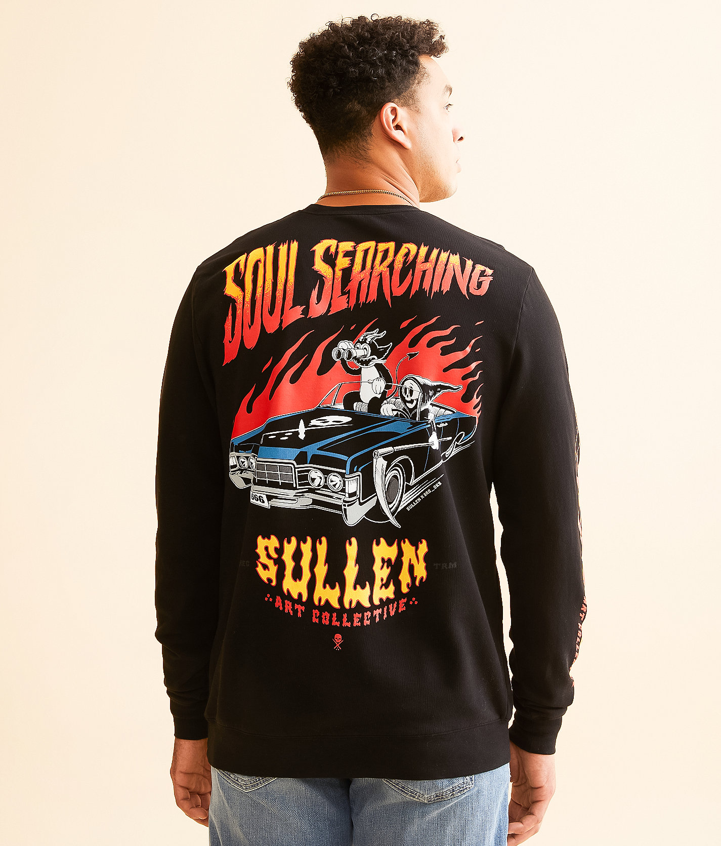 Sullen Soul Searching Pullover - Men's Sweatshirts in Black
