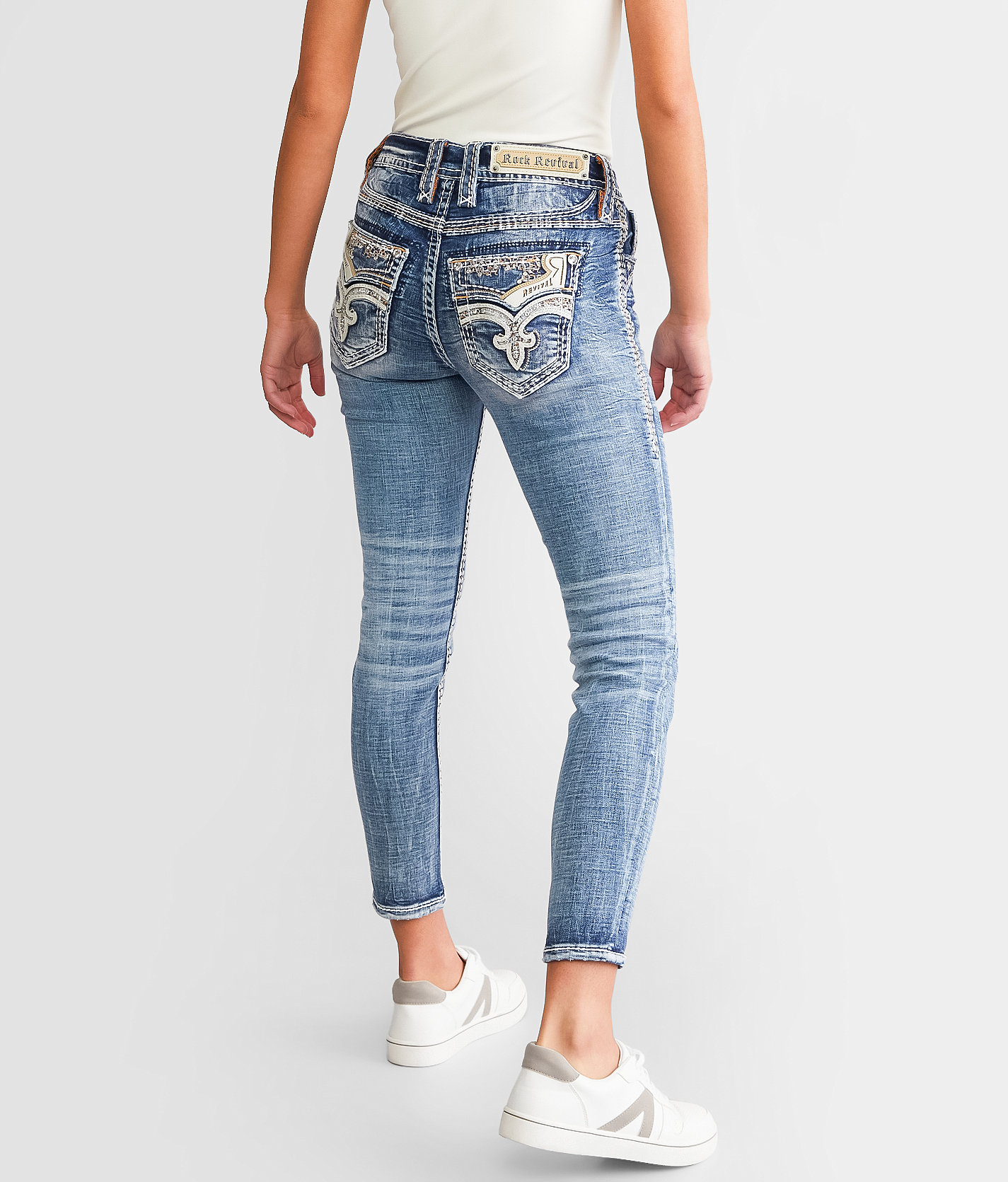 Rock Revival Niccola Mid-Rise Ankle Skinny Stretch Jean - Women's Jeans in Niccola MA202