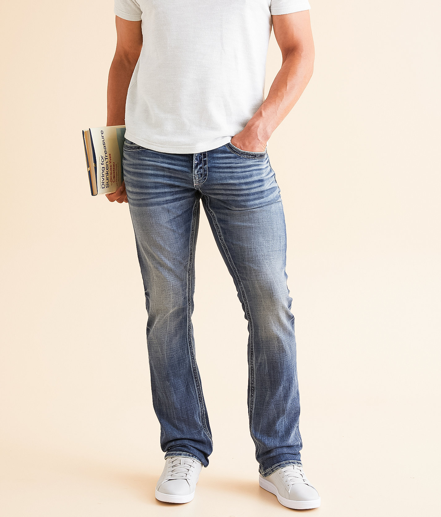 BKE Jake Straight Stretch Jean - Men's Jeans in Davies