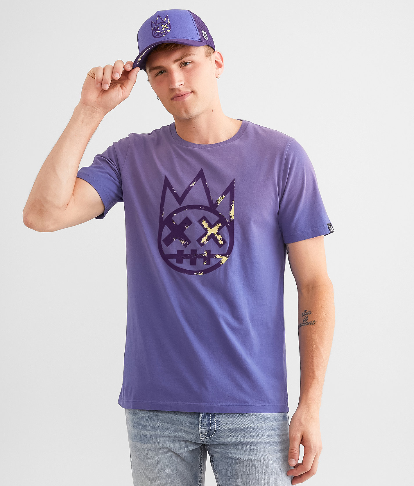 Cult of Individuality Shimuchan T-Shirt - Men's T-Shirts in Vintage Purple