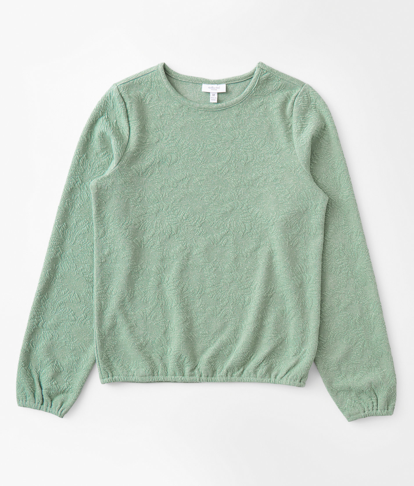 Girls - Willow & Root Tonal Floral Top - Girl's Shirts & Blouses in Green Bay