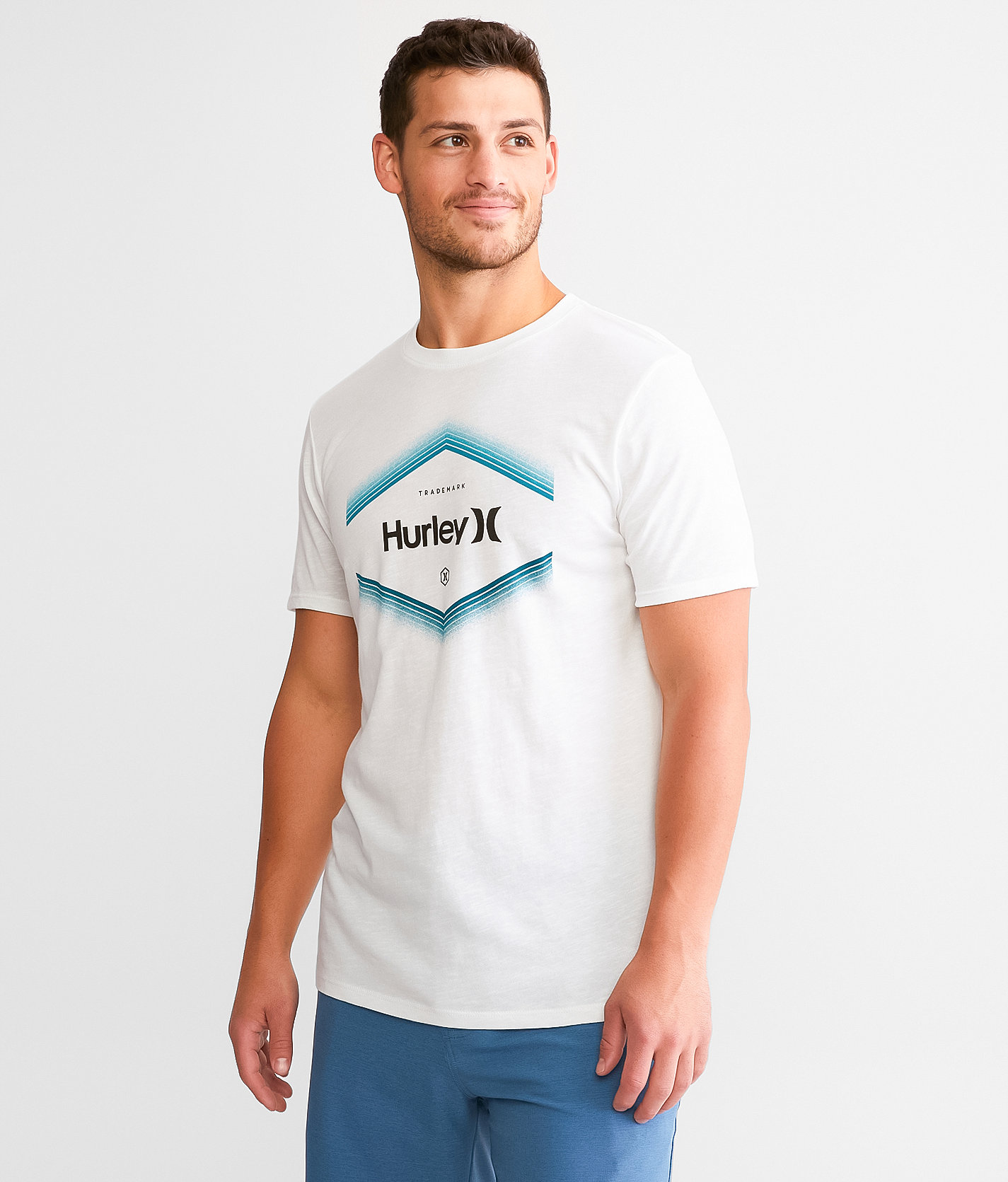 Hurley Fade Out T-Shirt - Men's T-Shirts in White
