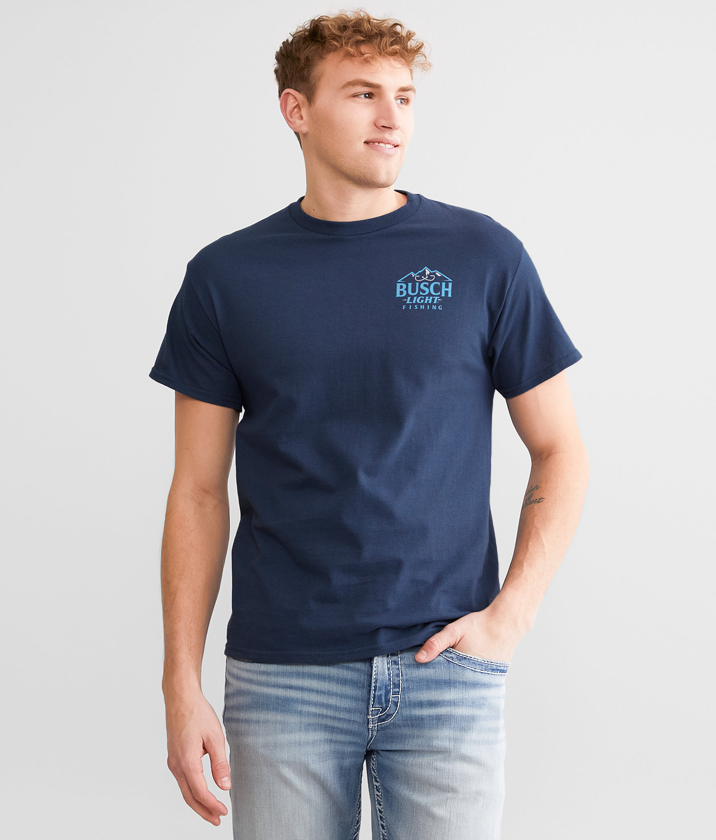 Brew City Busch Light® Fishing T-Shirt - Men's T-Shirts in Blue Dusk