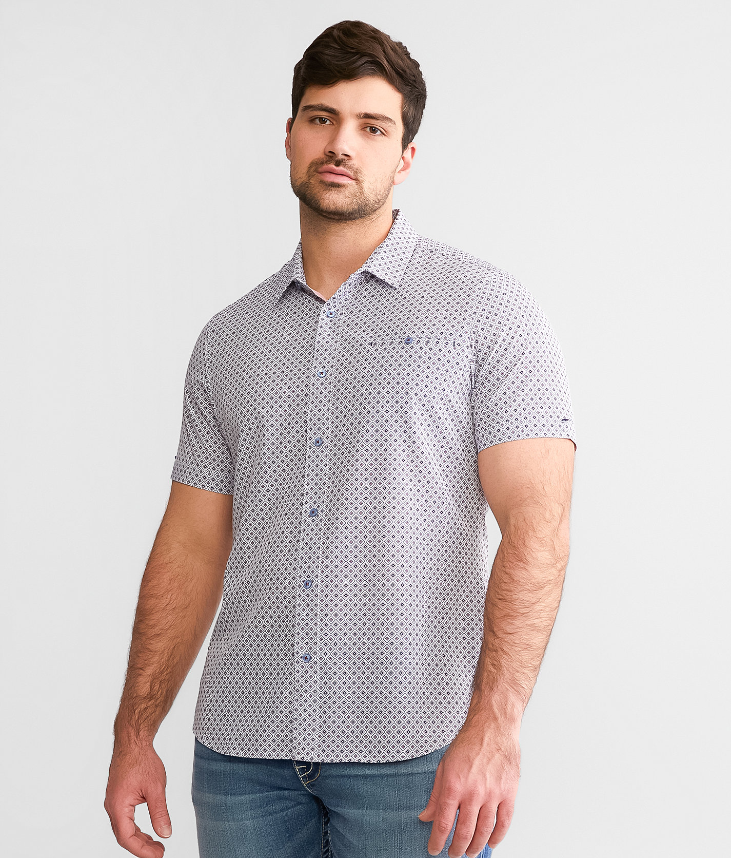 7Diamonds Lithos Stretch Shirt - Men's Shirts in White