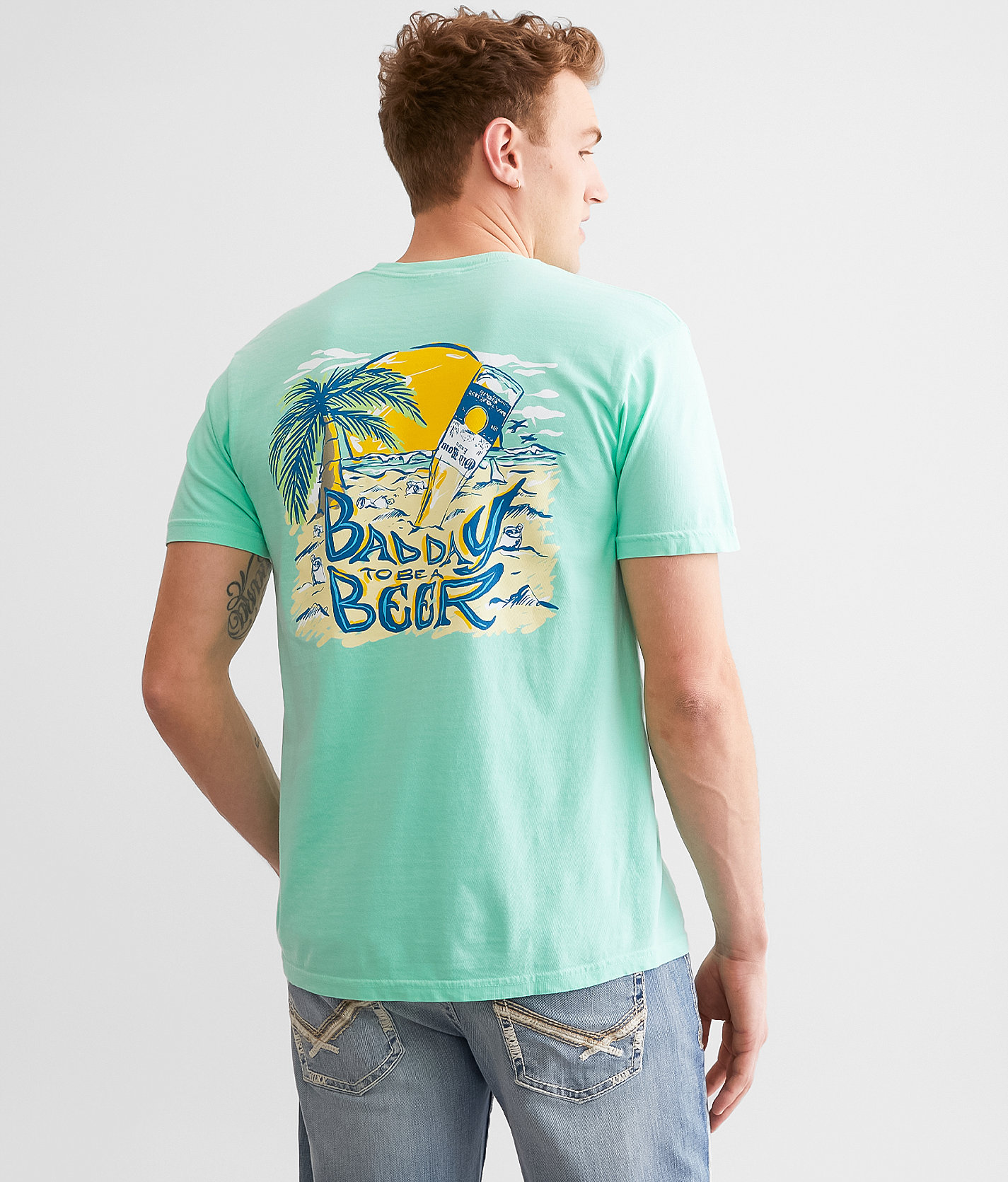 Old Row Bad Day To Be A Beer T-Shirt - Men's T-Shirts in Island Reef