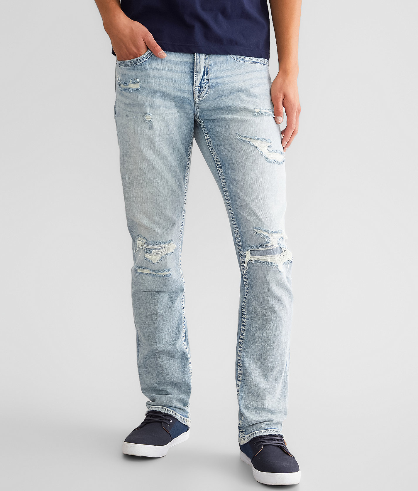 BKE Alec Straight Stretch Jean - Men's Jeans in Barns 2