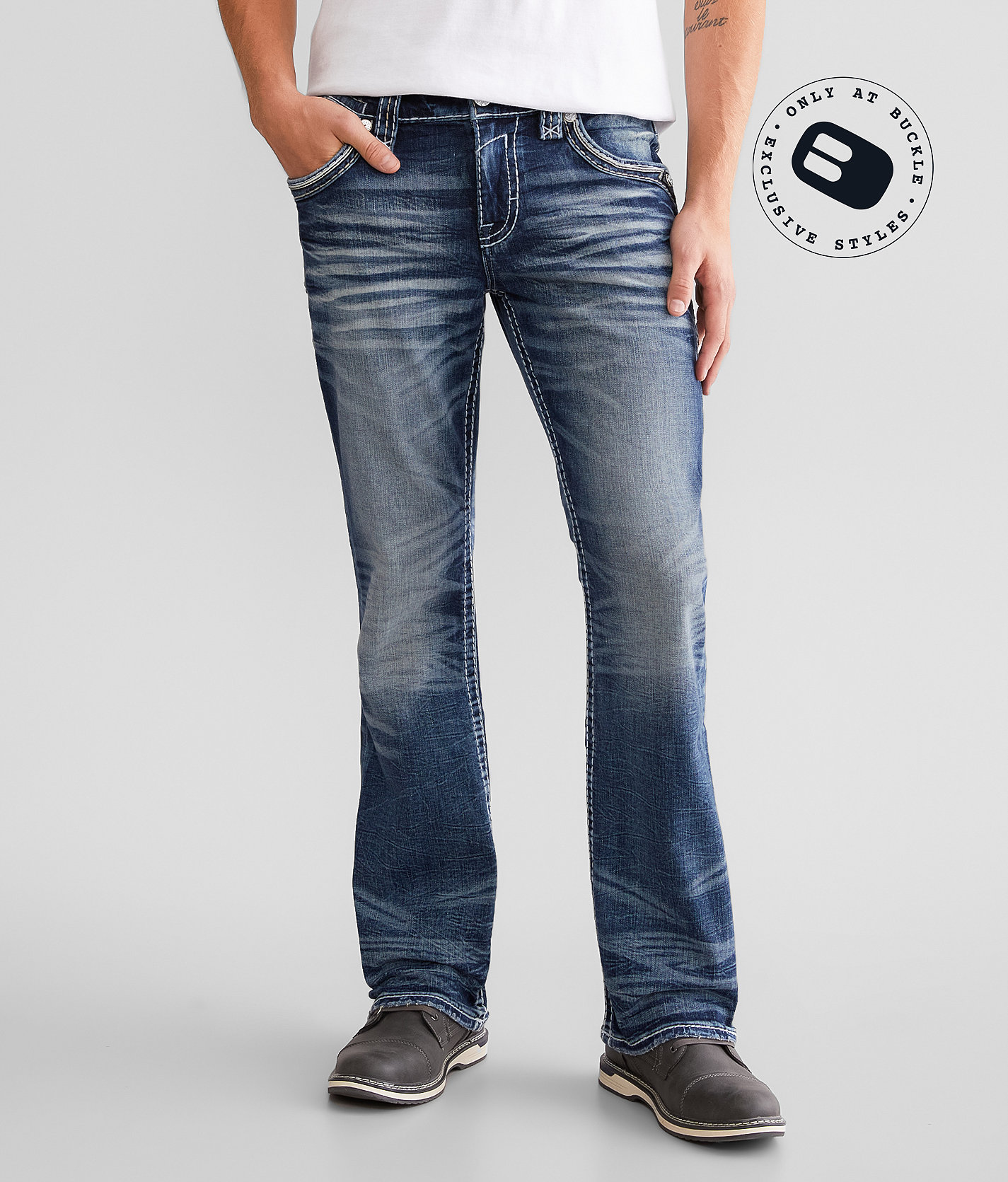 Rock Revival Artemis Slim Boot Stretch Jean - Men's Jeans in Artemis SB202