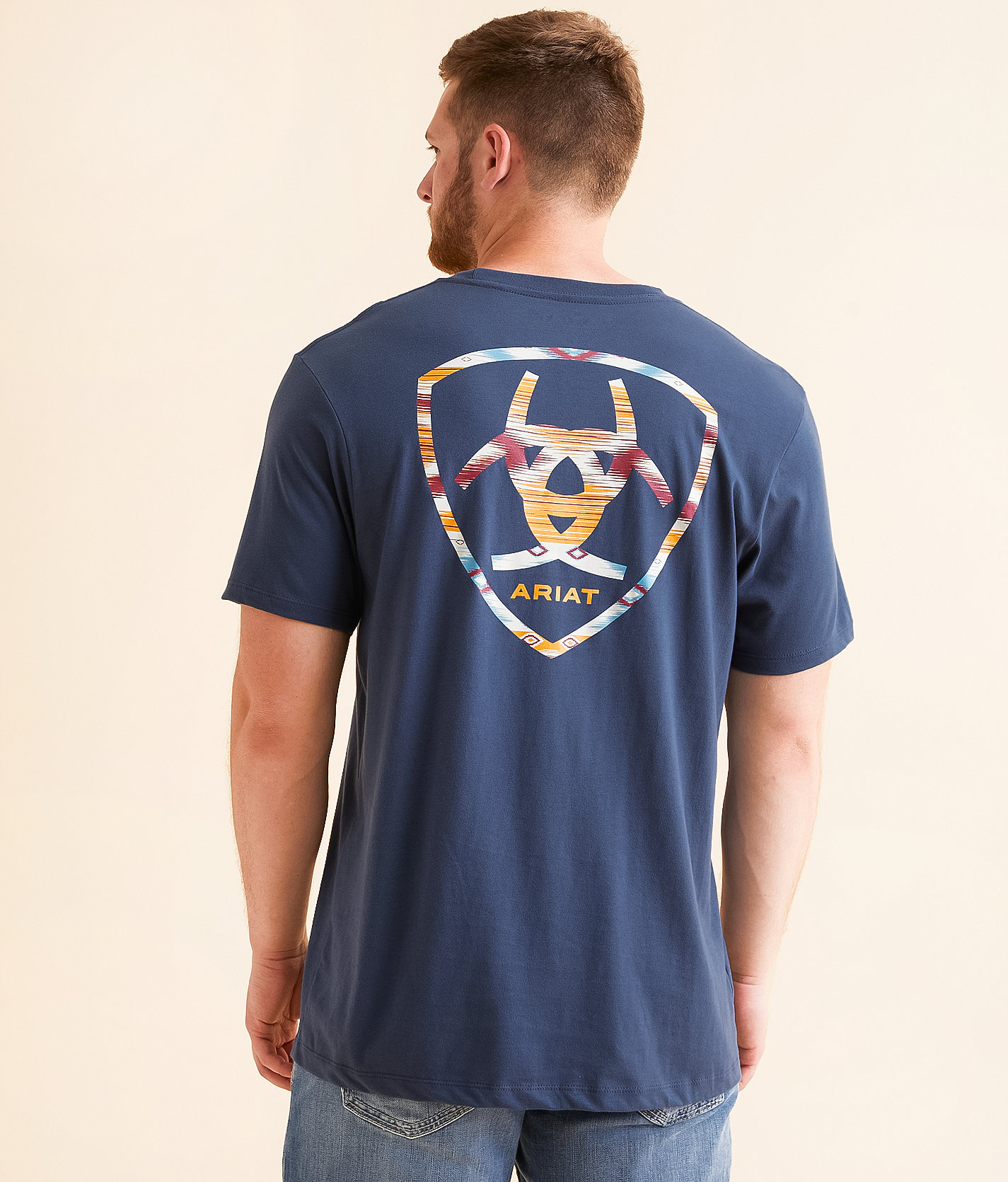 Ariat Coyote Cobija T-Shirt - Men's T-Shirts in Blue Dusk