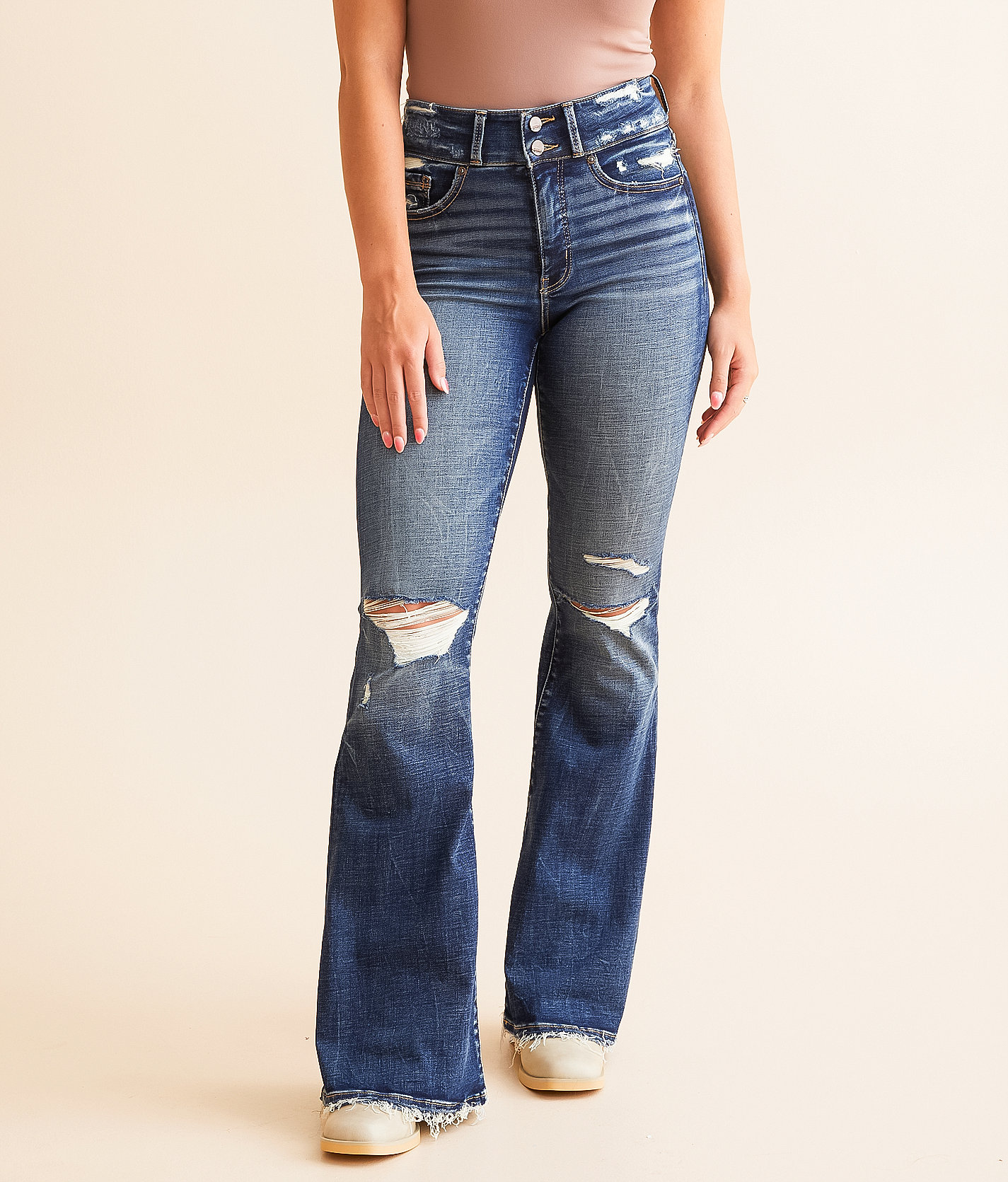 Buckle Black Fit No. 75 Flare Stretch Jean - Women's Jeans in Bisbee 13