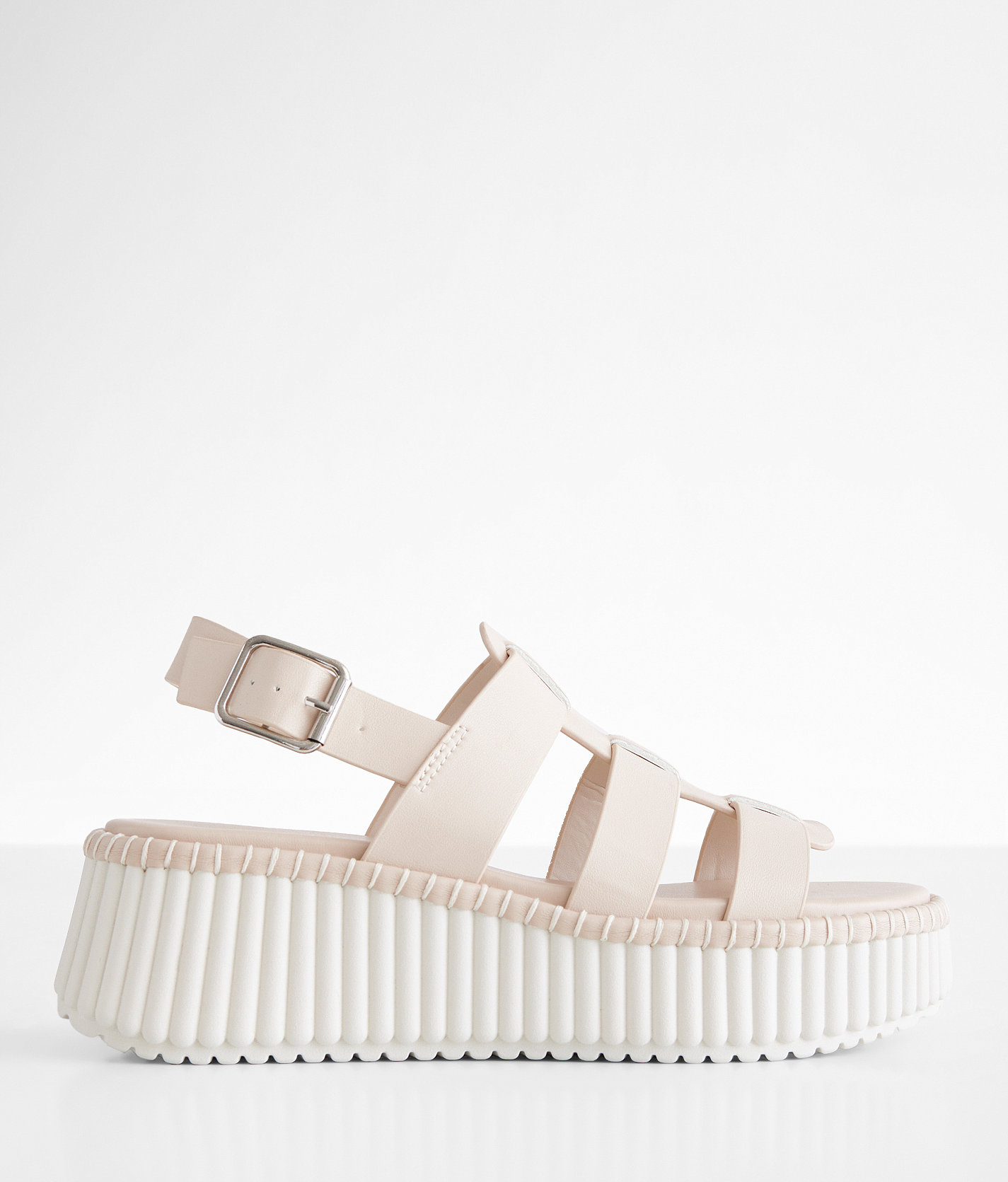 London Rag Strappy Flatform Sandal - Women's Shoes in Beige