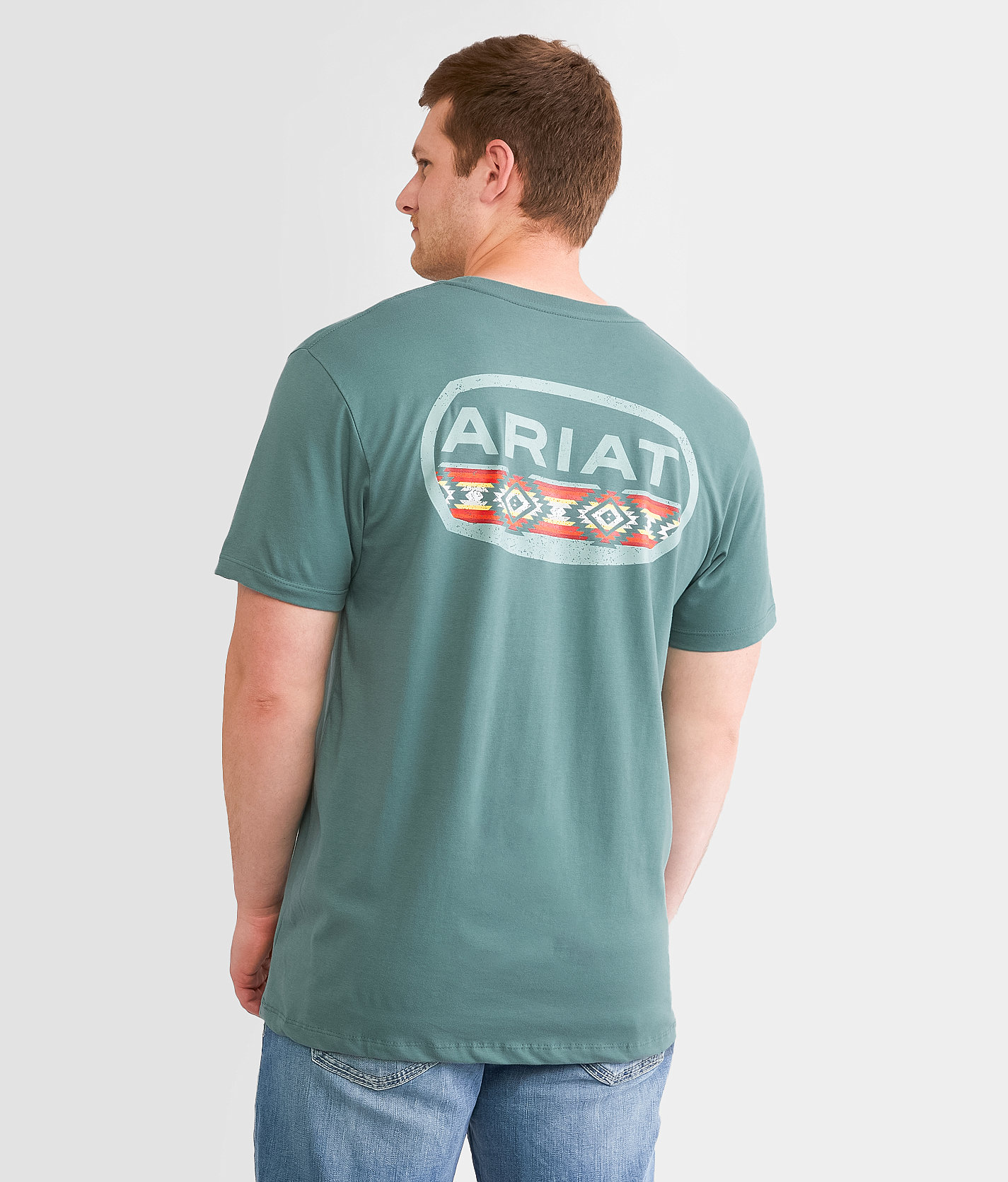 Ariat Campfire Lockup T-Shirt - Men's T-Shirts in Silver Pine