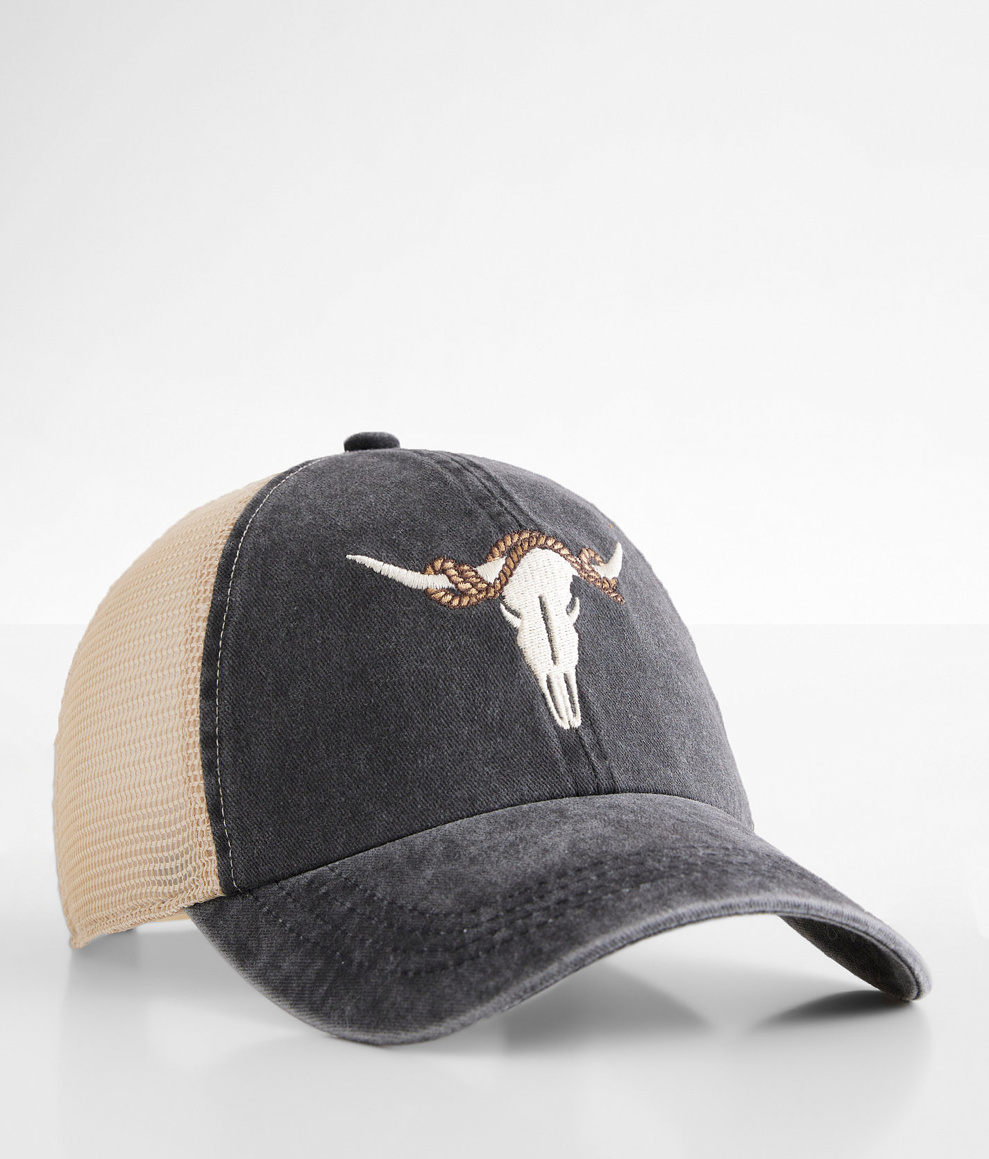 David & Young Washed Steerhead Baseball Hat - Women's Hats in Charcoal