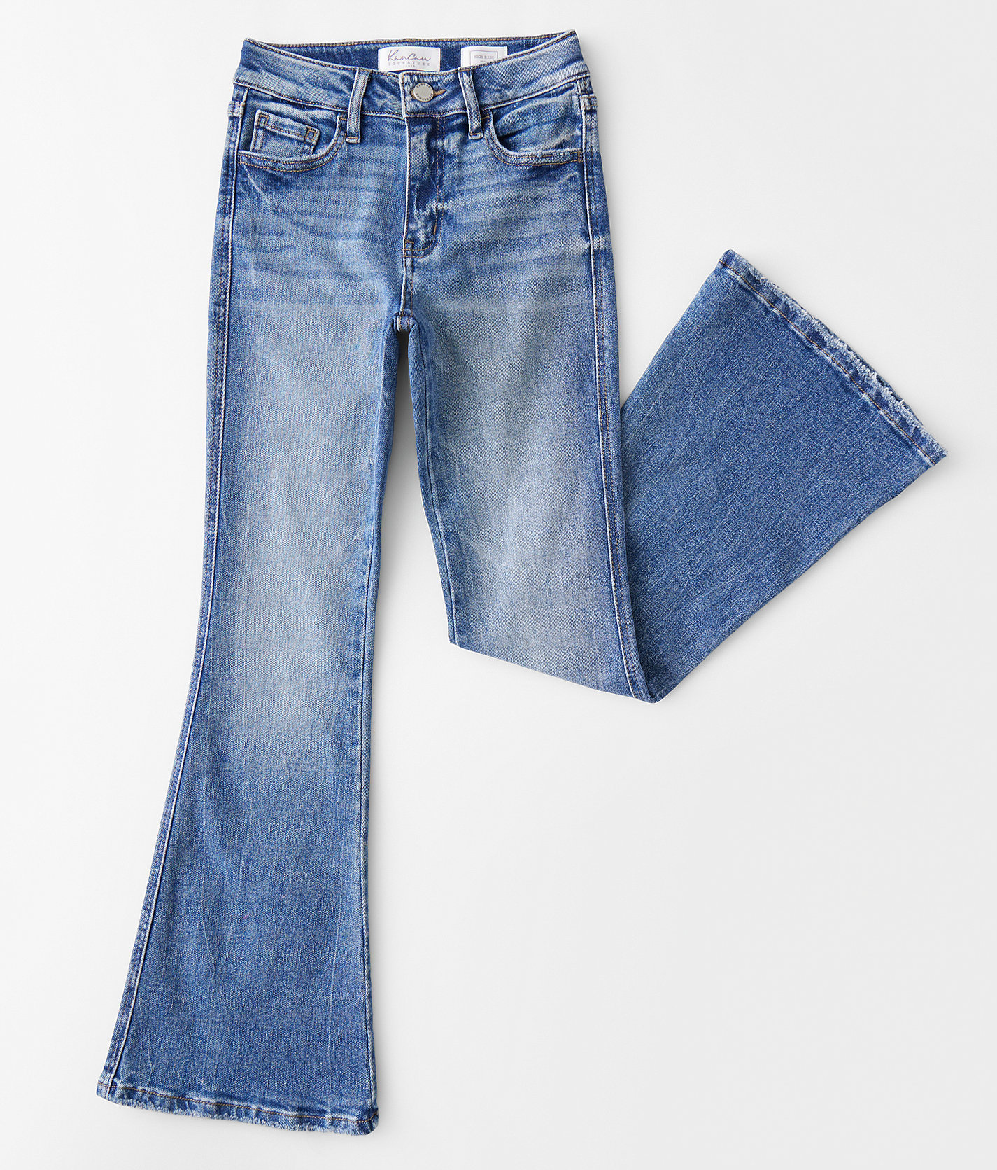 Girls - KanCan Signature High Rise Flare Stretch Jean - Girl's Jeans in Abbie