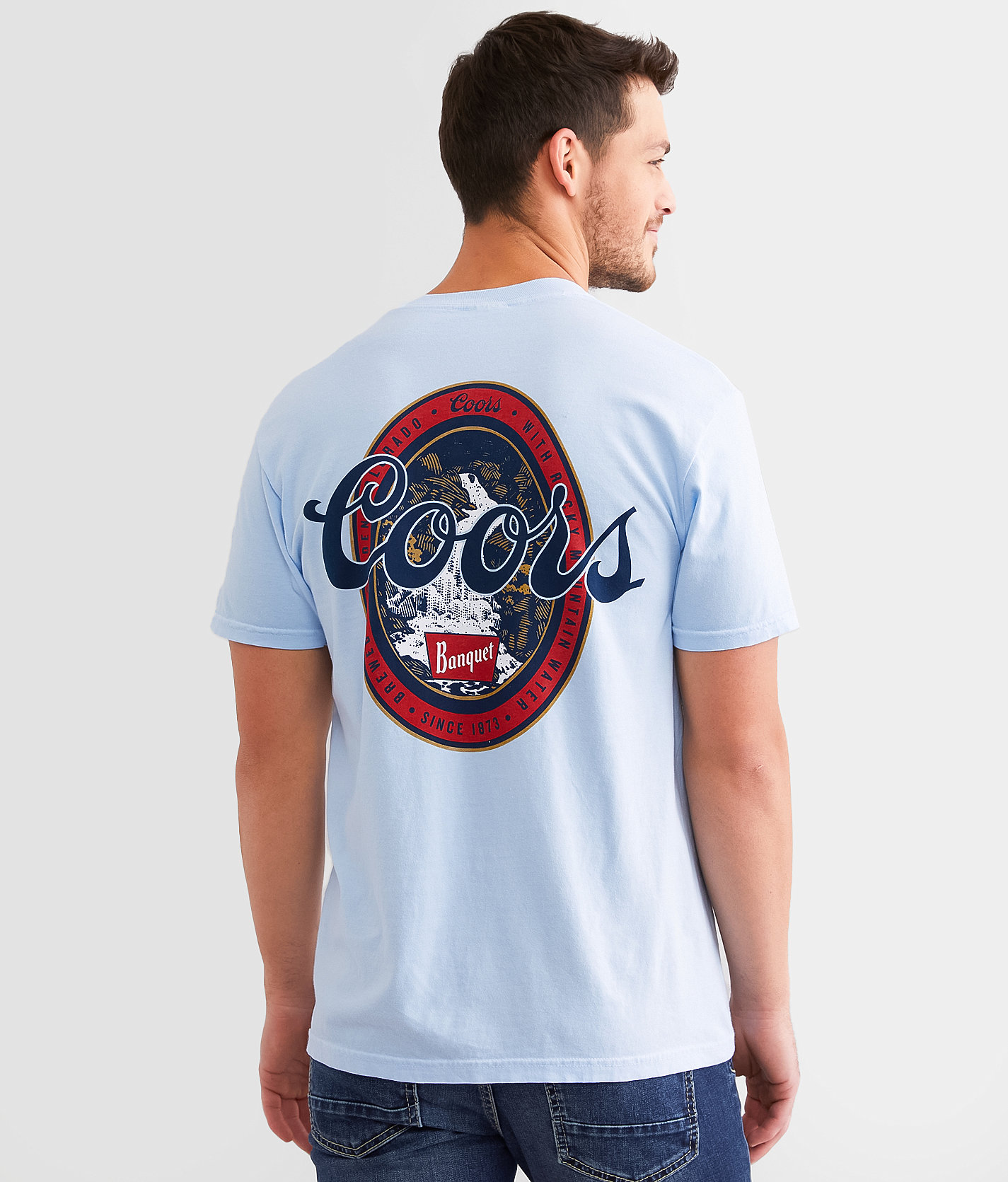 tee luv Coors® Oval Badge T-Shirt - Men's T-Shirts in Hydrangea