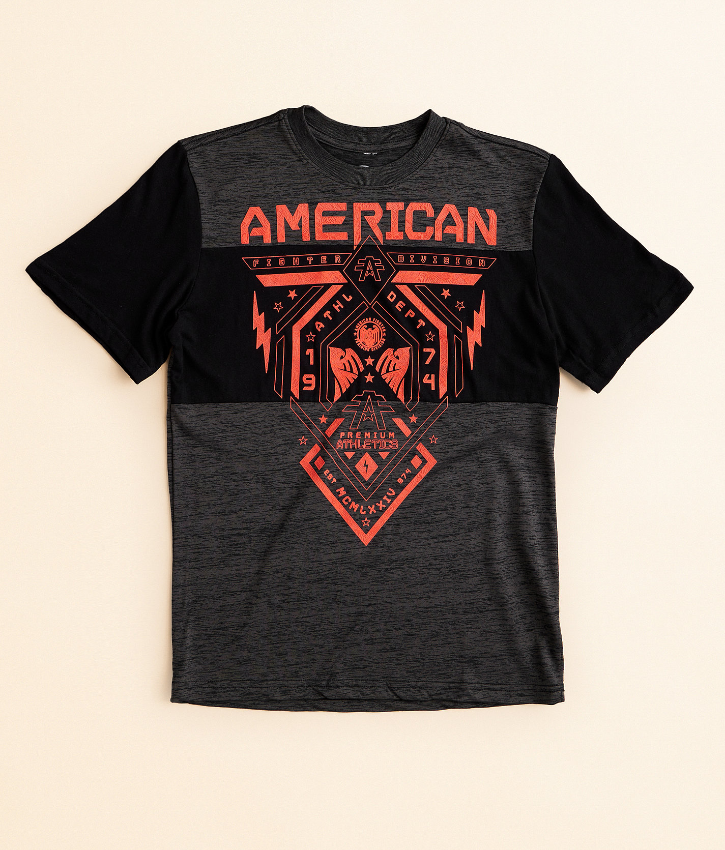 Boys - American Fighter Fairbanks T-Shirt - Boy's T-Shirts in Black Mass Black