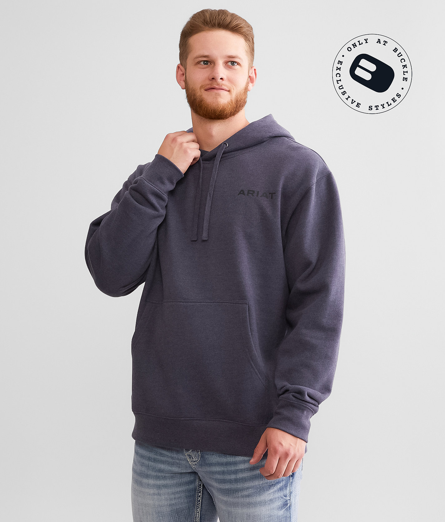 Ariat Chinelos Hex Hooded Sweatshirt - Men's Sweatshirts in Odyssey Grey Heather