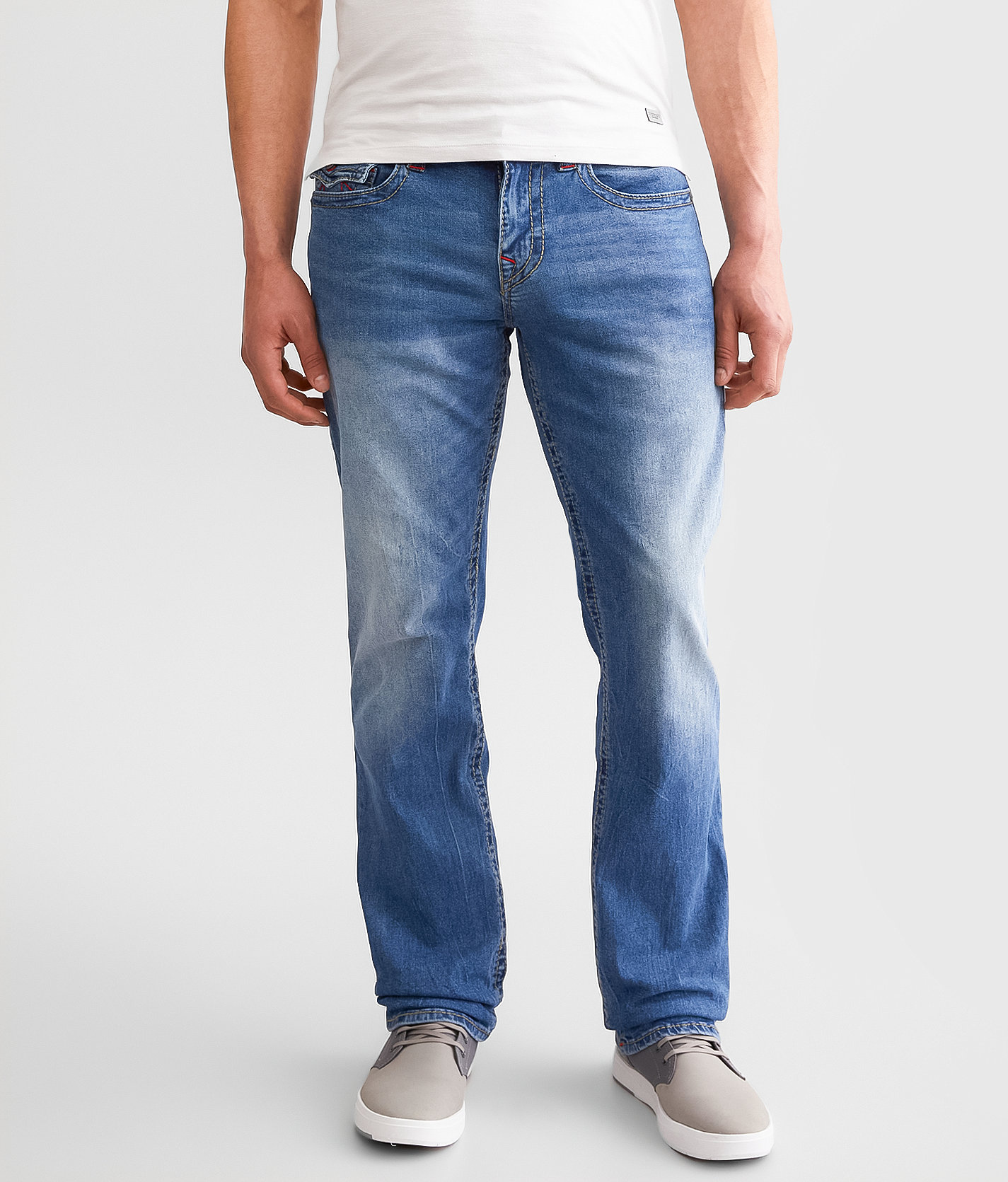 True Religion Ricky Relaxed Straight Stretch Jean - Men's Jeans in Bond St Medium Wash