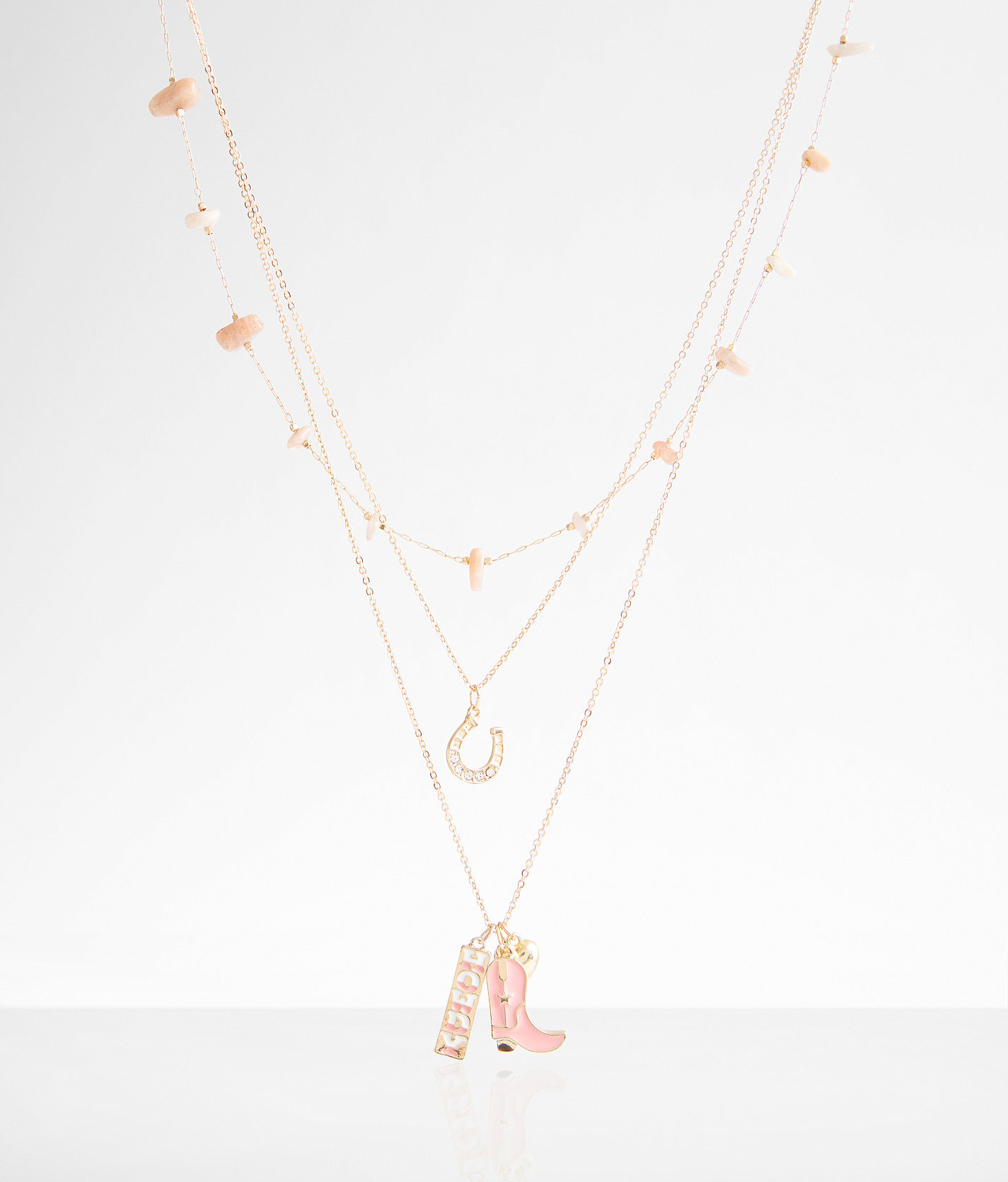 boutique by BKE 3 Pack Western Charm Necklace Set - Women's Jewelry in Gold