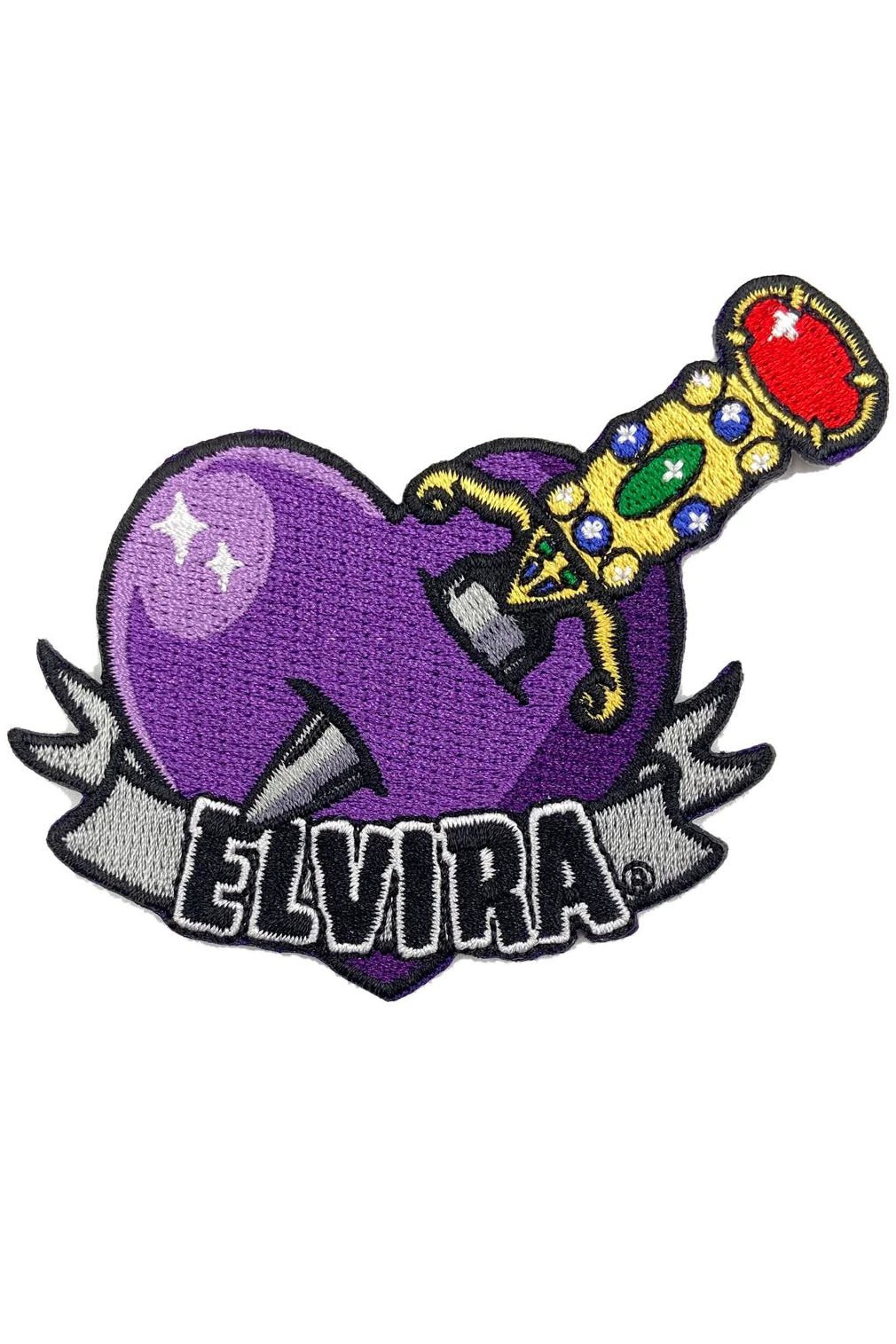 Elvira Comic Dagger Patch