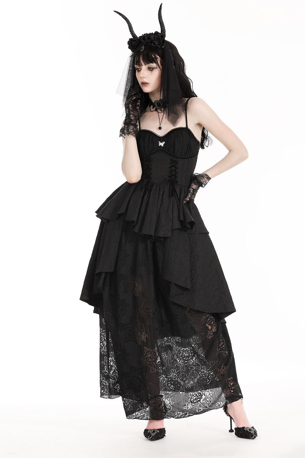 Trad Goth Lace Dress