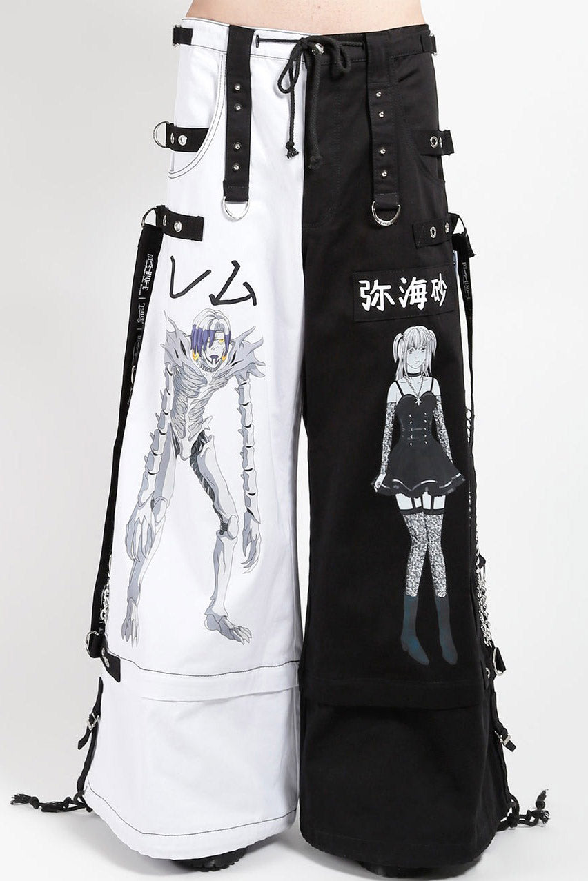 Tripp NYC X Death Note Split Pants [BLACK/WHITE]