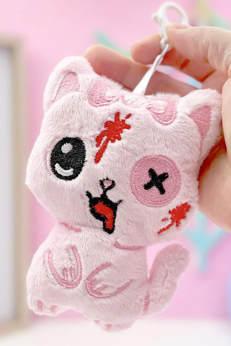 Creepy Cute Gurokawa Chibi Kitty Plush Bag Charm Keychain