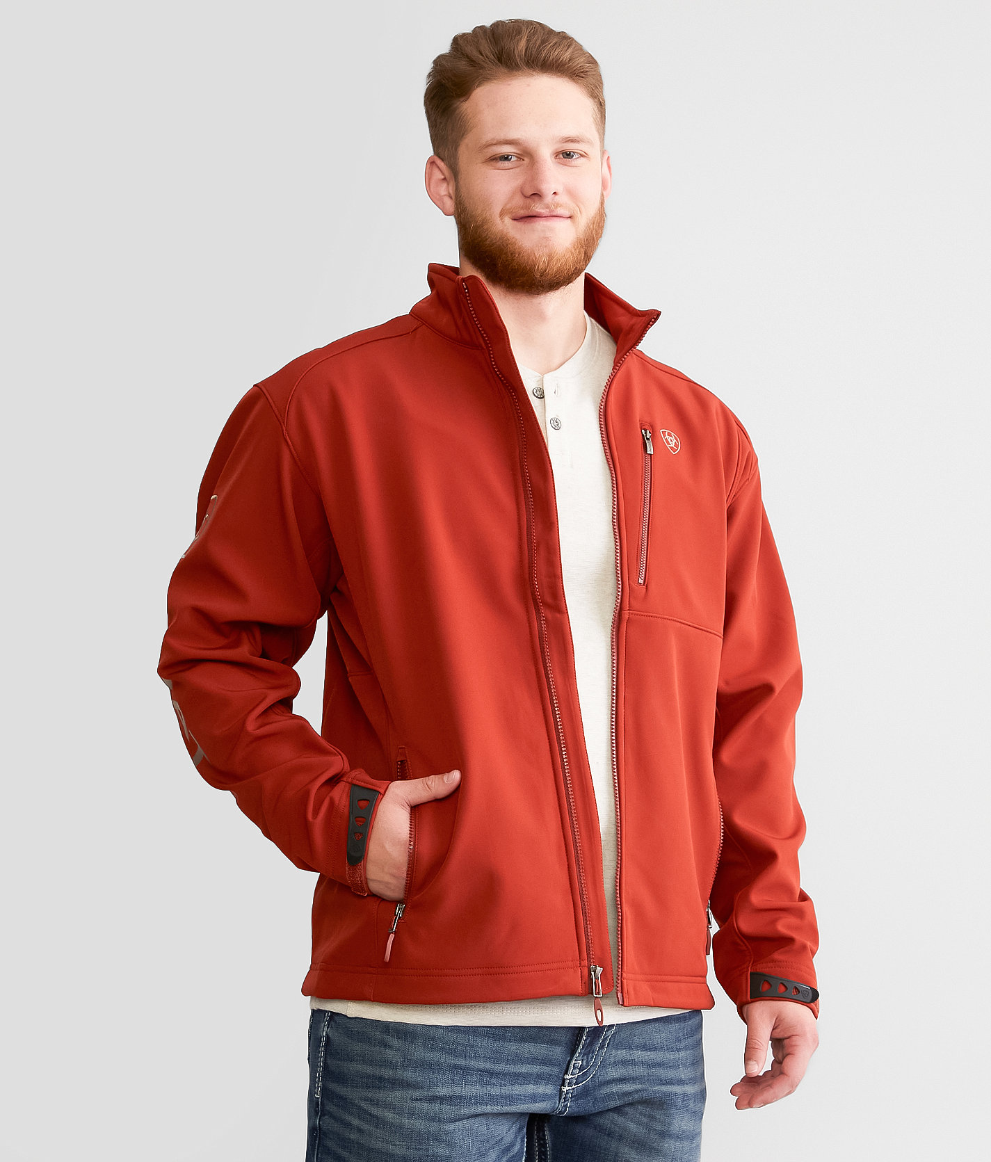 Ariat Logo 2.0 Softshell Jacket - Men's Coats & Jackets in Koa Wood