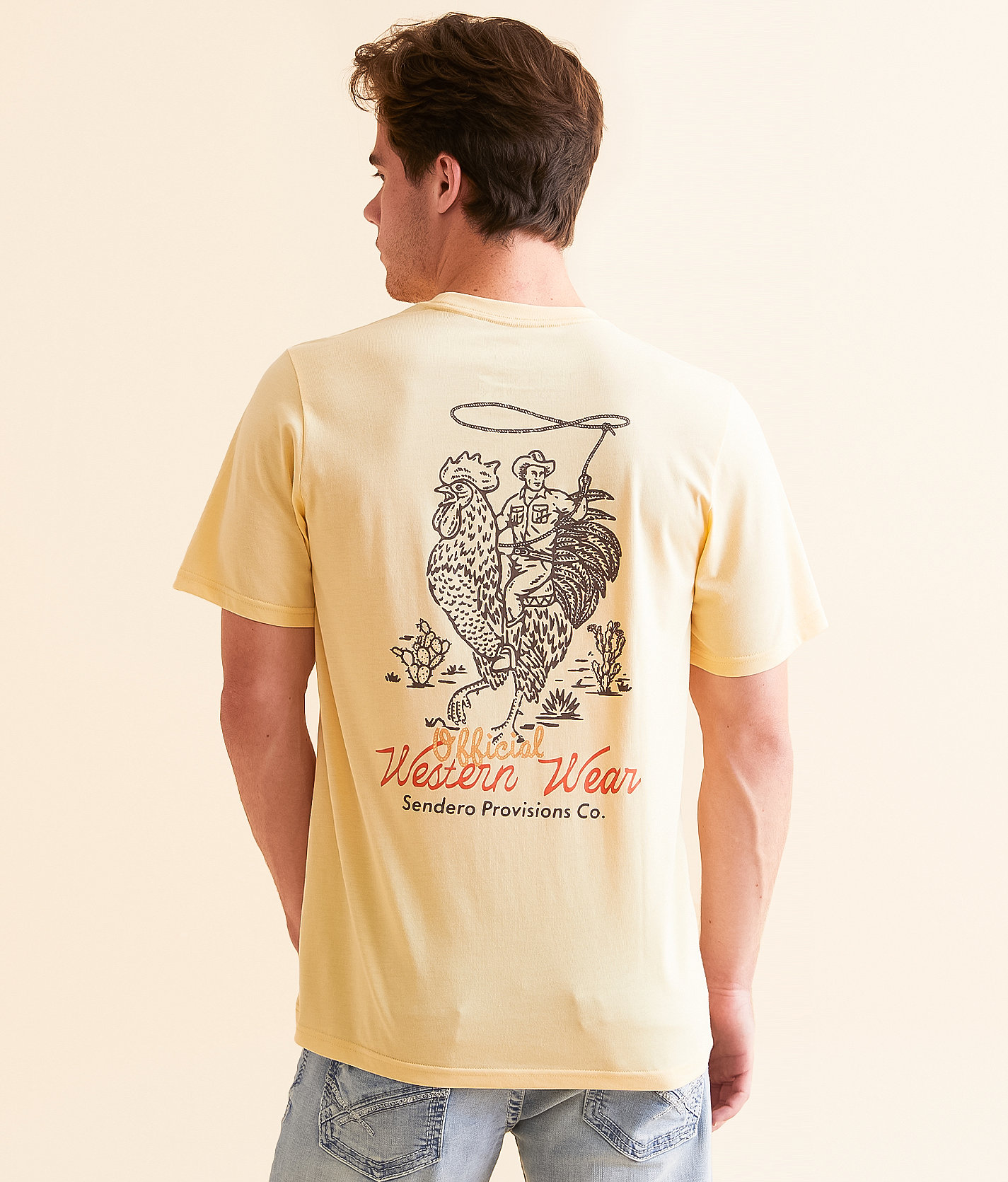 Sendero Provisions Co. Official Western T-Shirt - Men's T-Shirts in Cream