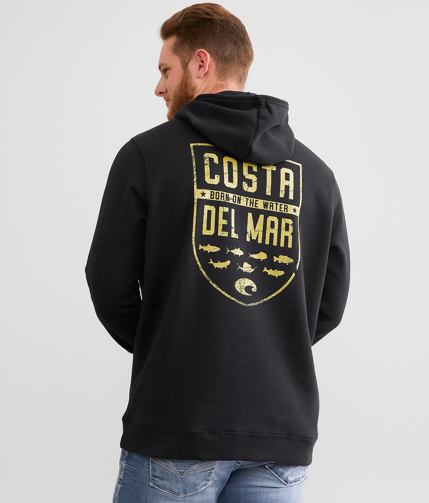 Costa® Species Shield Hooded Sweatshirt - Men's Sweatshirts in Black