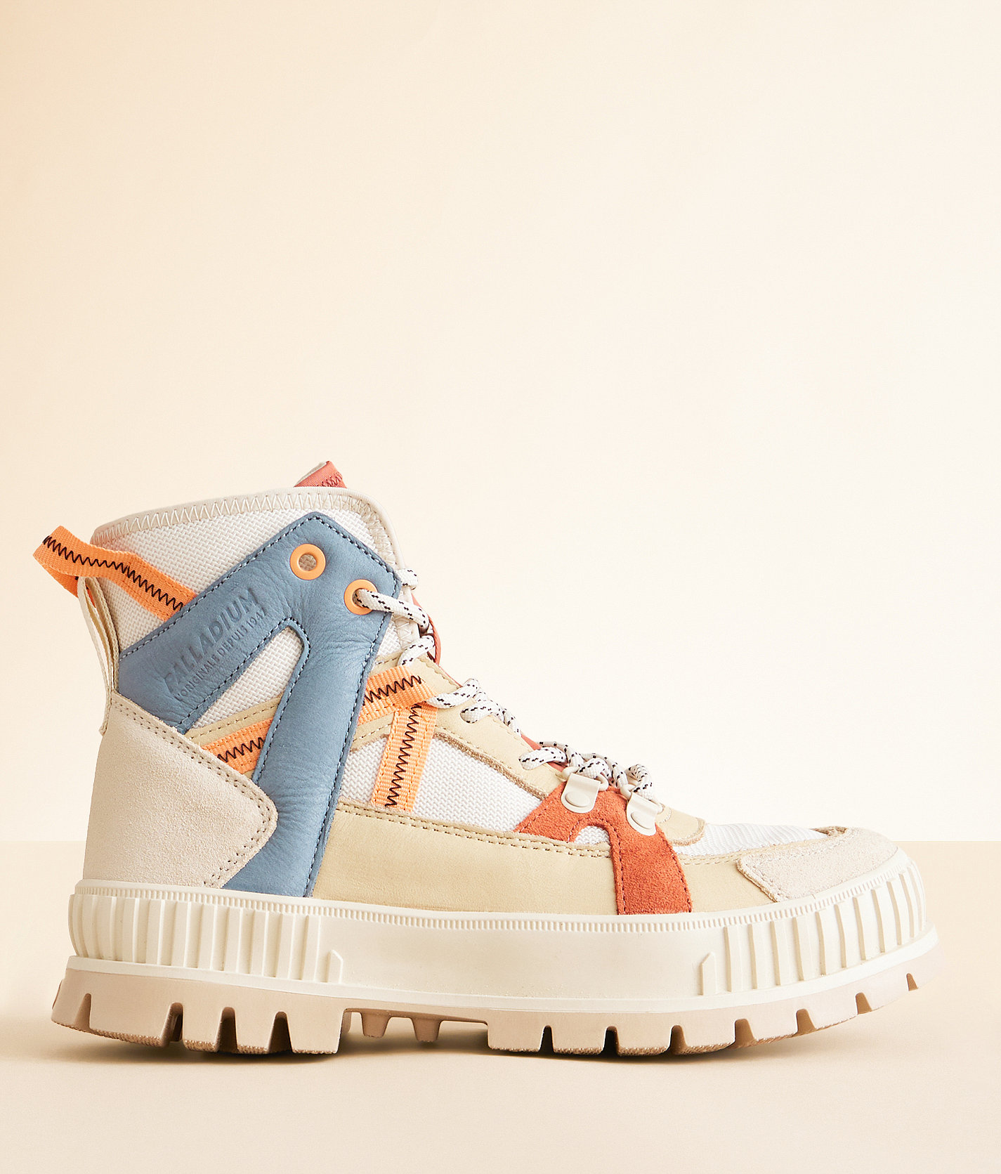 Palladium Pallashock Outcity Leather Boot - Women's Clothing in Almond Milk