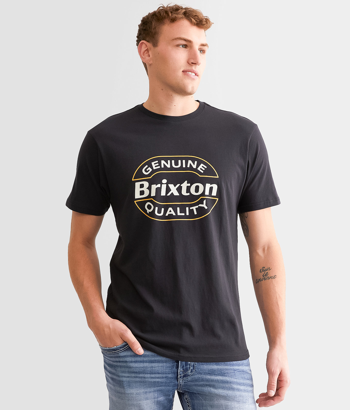 Brixton Keaton T-Shirt - Men's T-Shirts in Black
