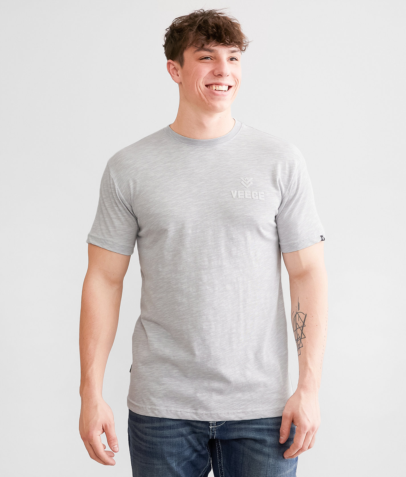 Veece Line Zag T-Shirt - Men's T-Shirts in Pro Grey