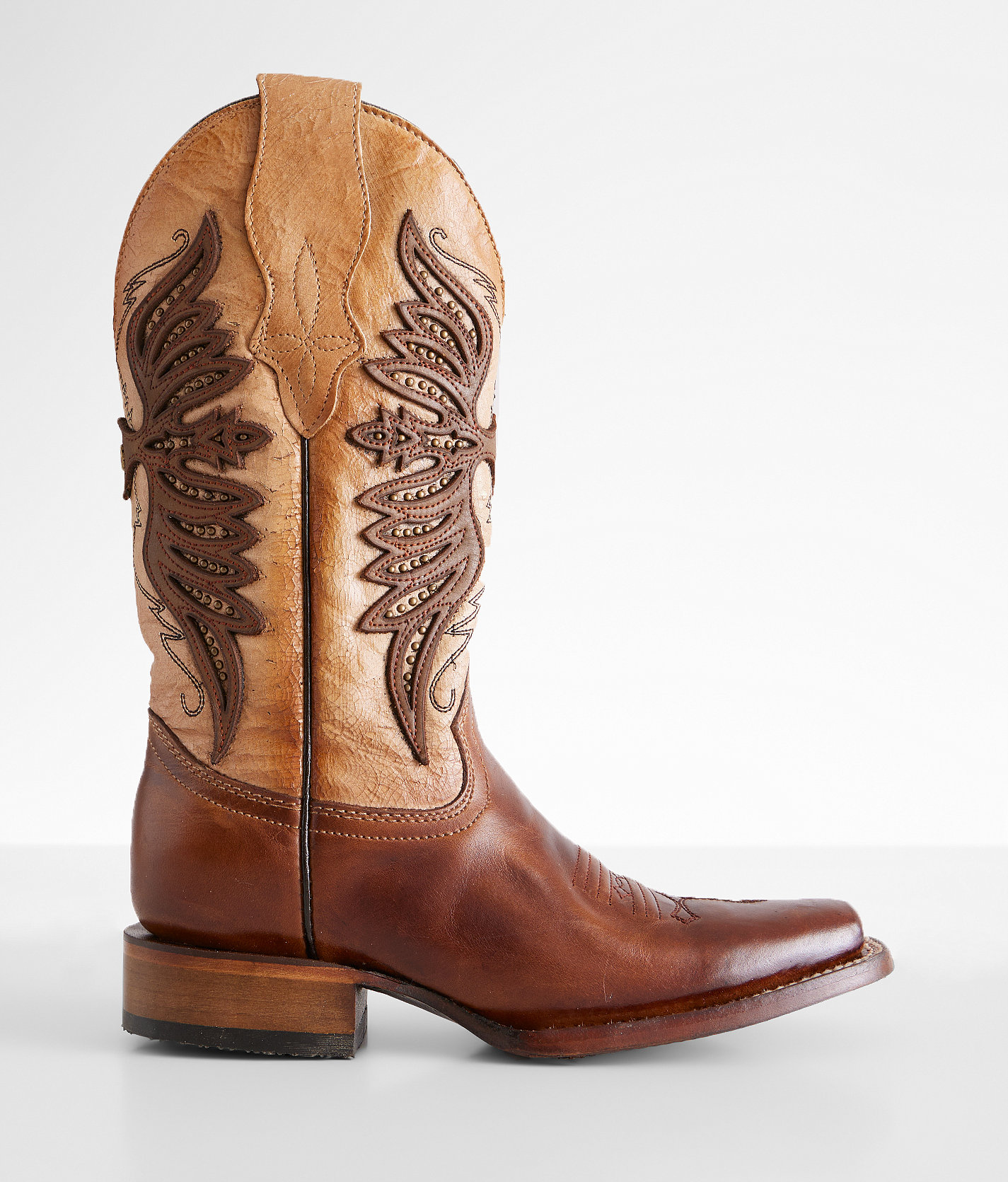 Circle G by Corral Studded Wing Western Leather Boot - Women's Shoes in LD Brown
