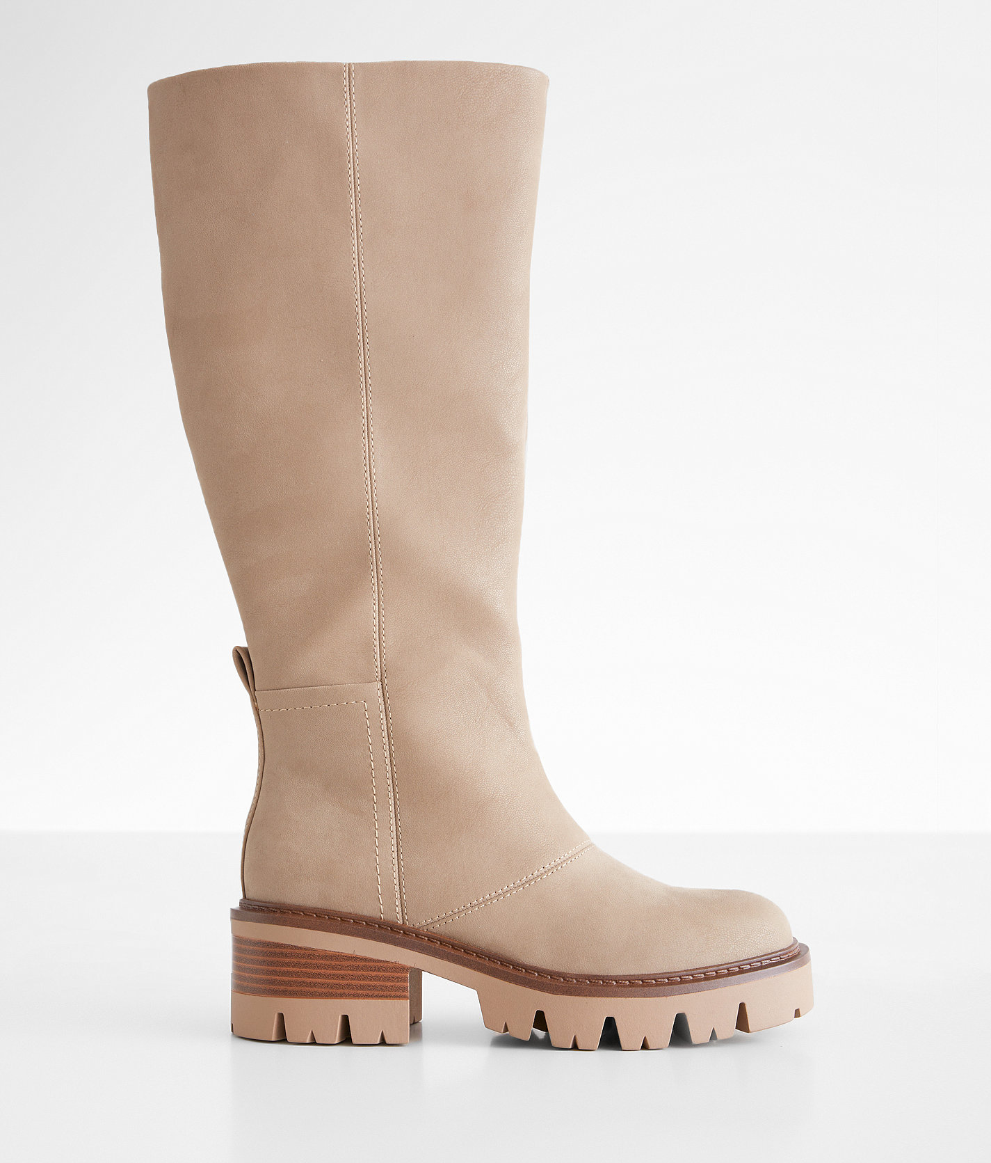 Mia Ivon Tall Lug Boot - Women's Shoes in Stone
