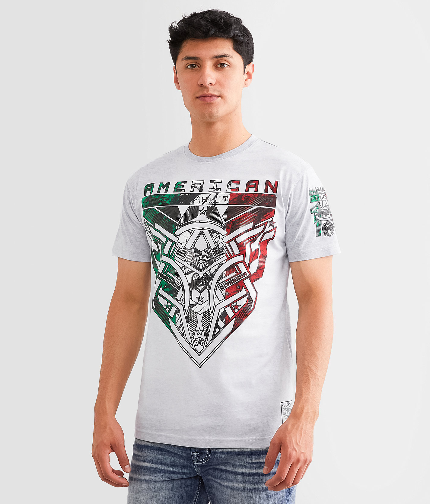 American Fighter Palmas T-Shirt - Men's T-Shirts in White Multi