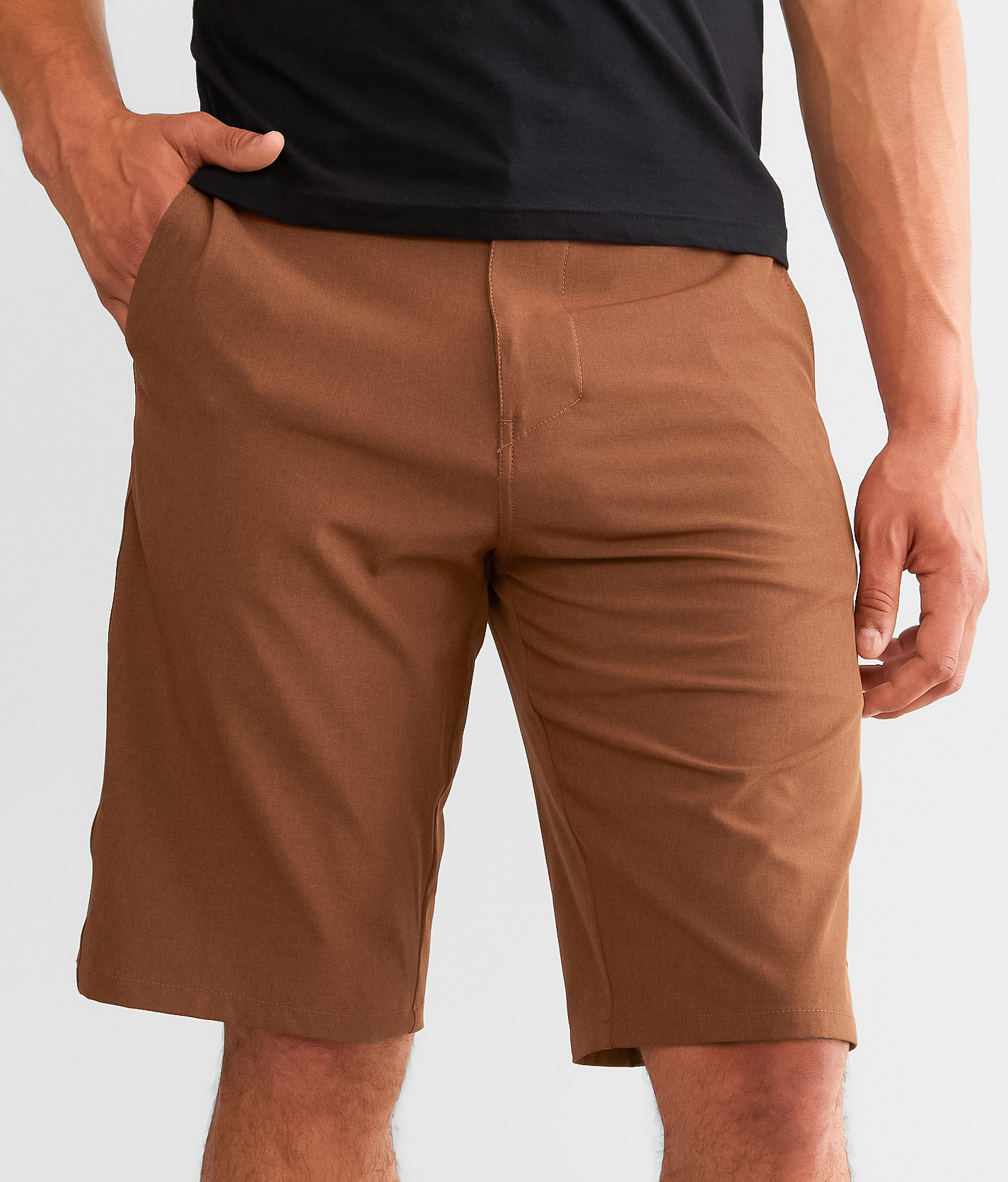 BKE Trace Hybrid Stretch Walkshort - Men's Shorts in Rust