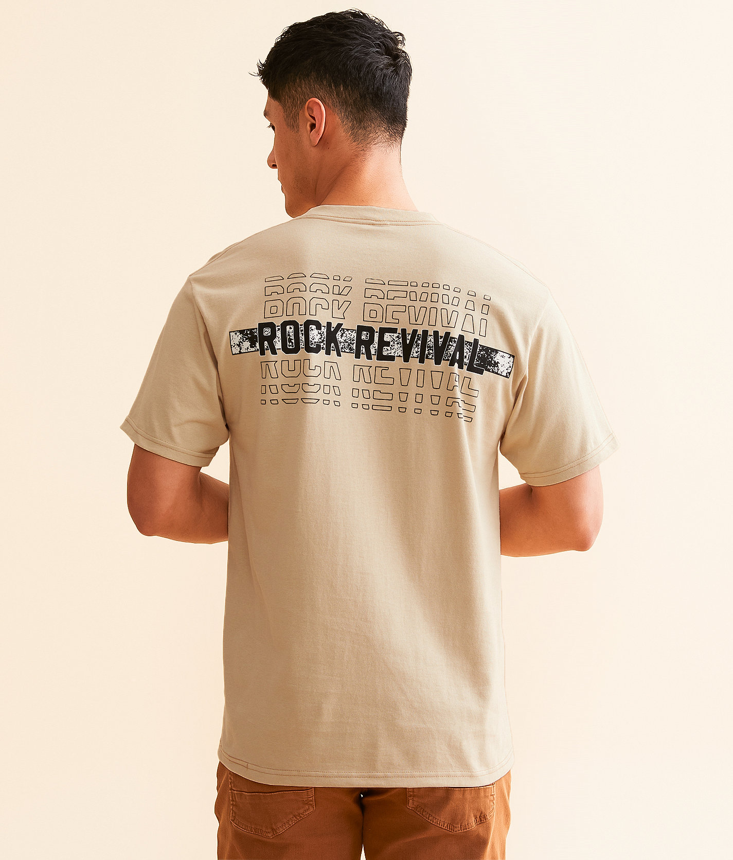 Rock Revival Beacon T-Shirt - Men's T-Shirts in Sand
