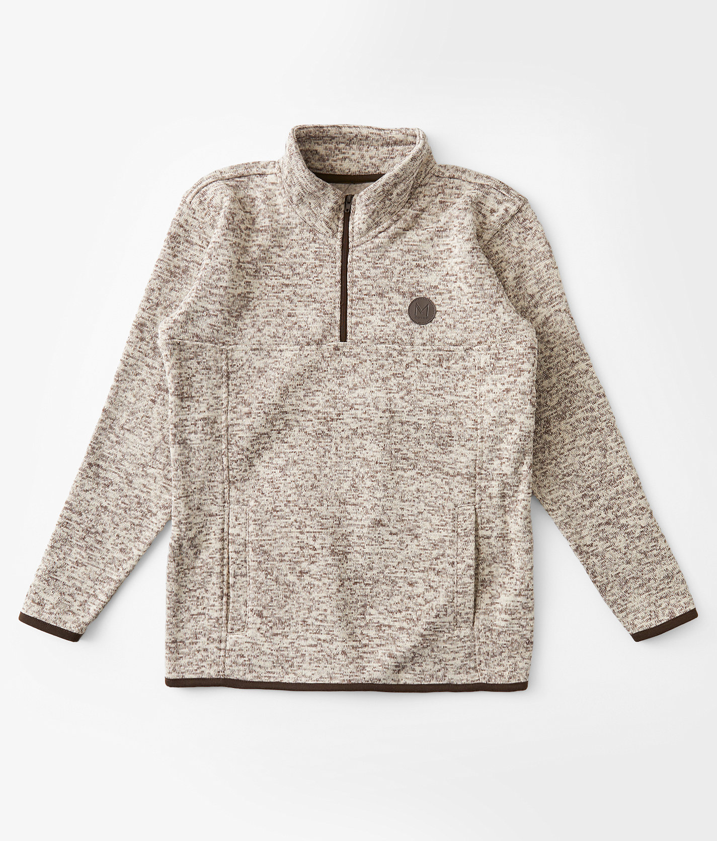 Boys - Maven Co-op Quarter Zip Pullover - Boy's Sweatshirts in Birch Brown