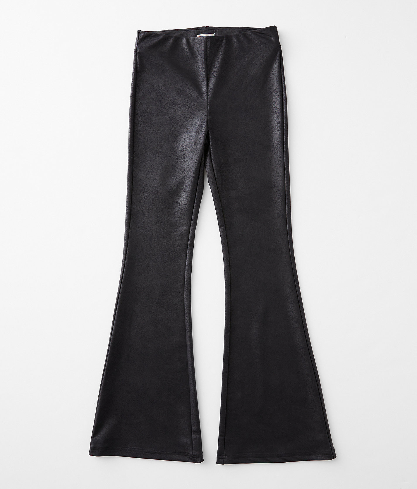 Girls - Modish Rebel Faux Leather High Rise Flare Pant - Girl's Pants in Black