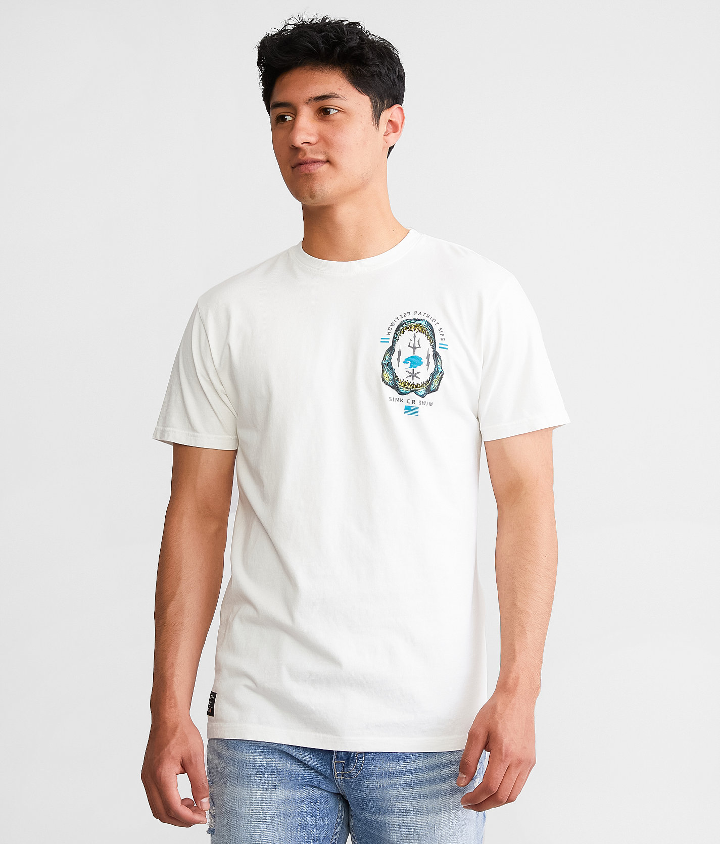 Howitzer Sink Or Swim T-Shirt - Men's T-Shirts in Antique White