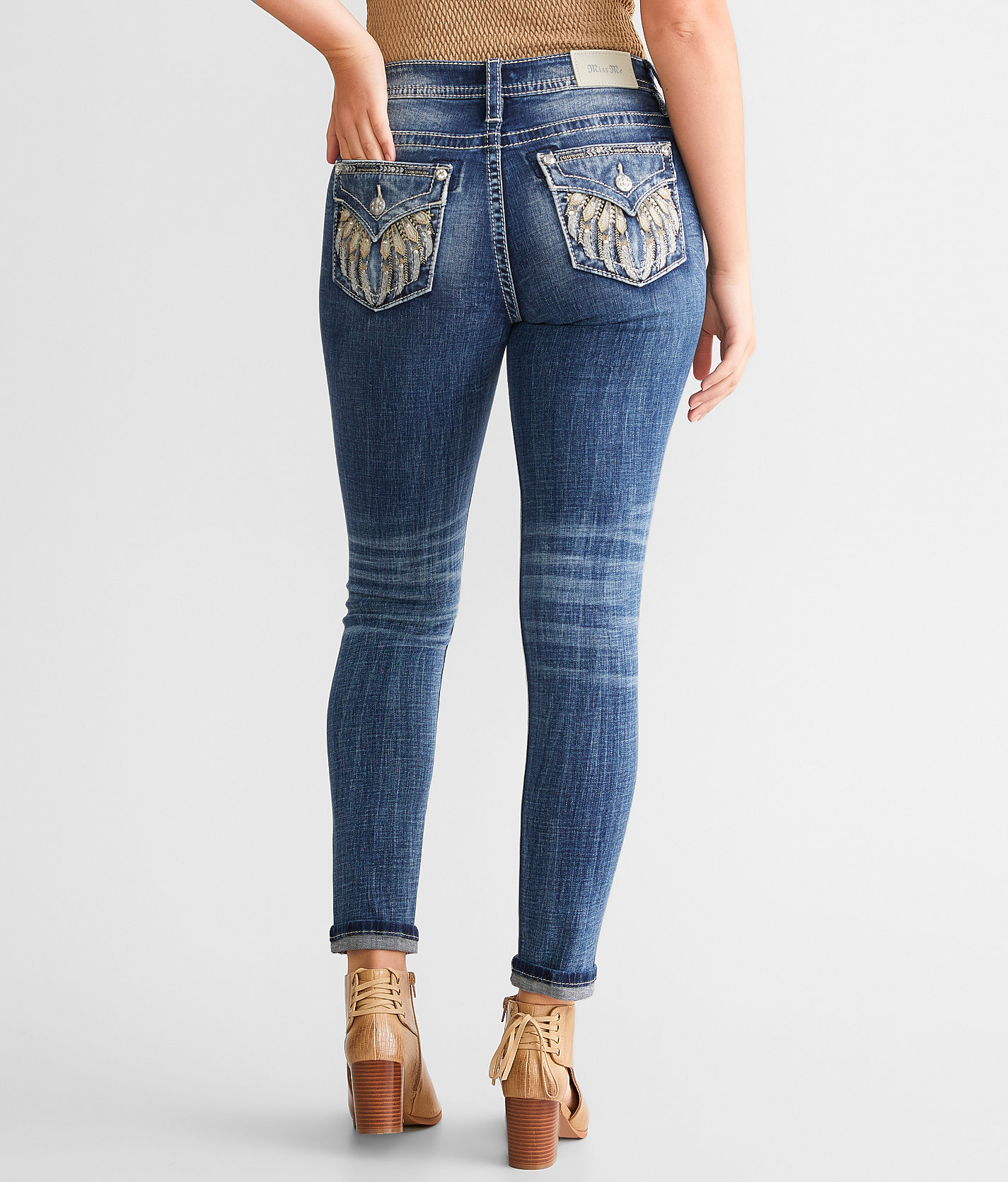 Miss Me Curvy Ankle Skinny Stretch Jean - Women's Jeans in K1200C