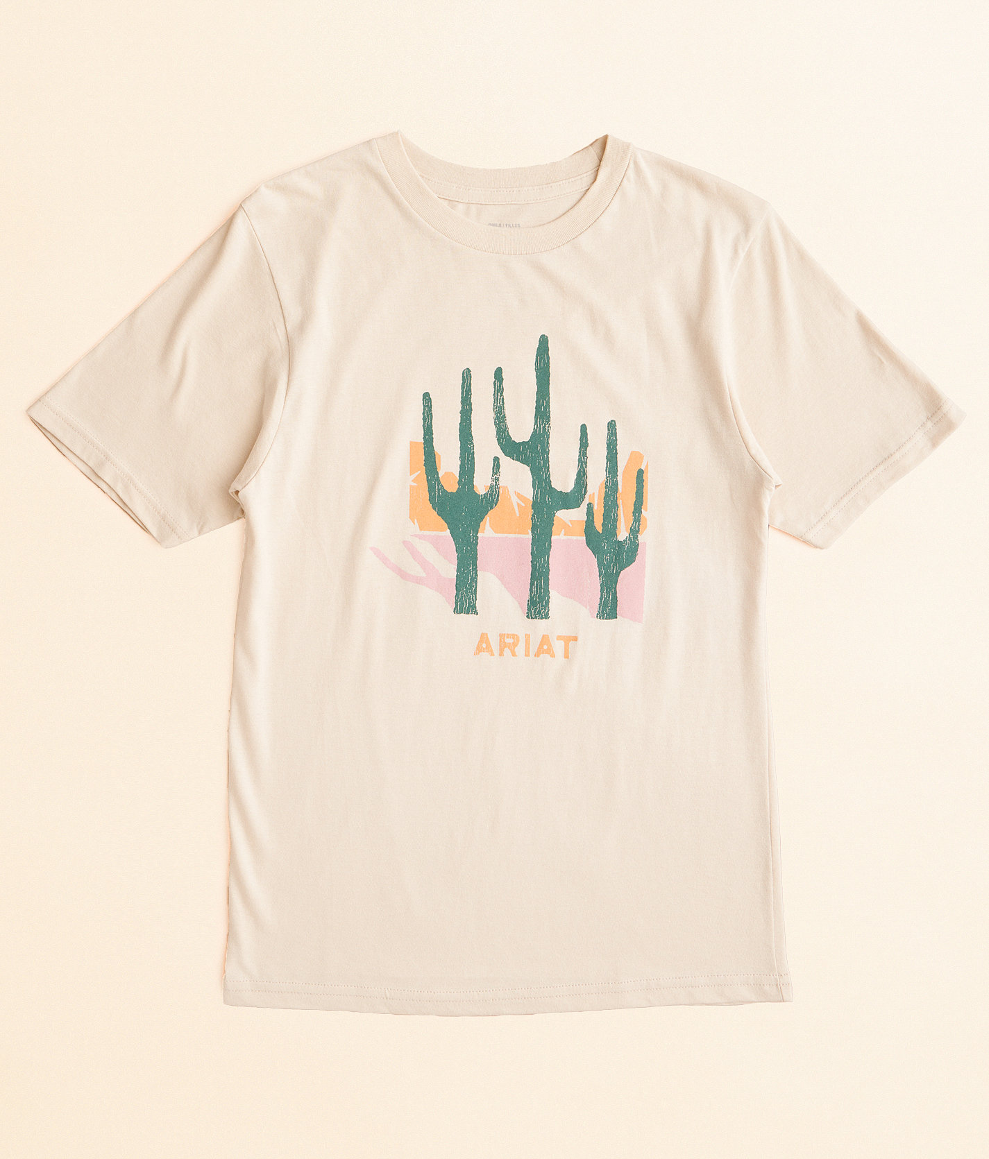 Girls - Ariat Saguaro Cactus T-Shirt - Girl's T-Shirts in Natural