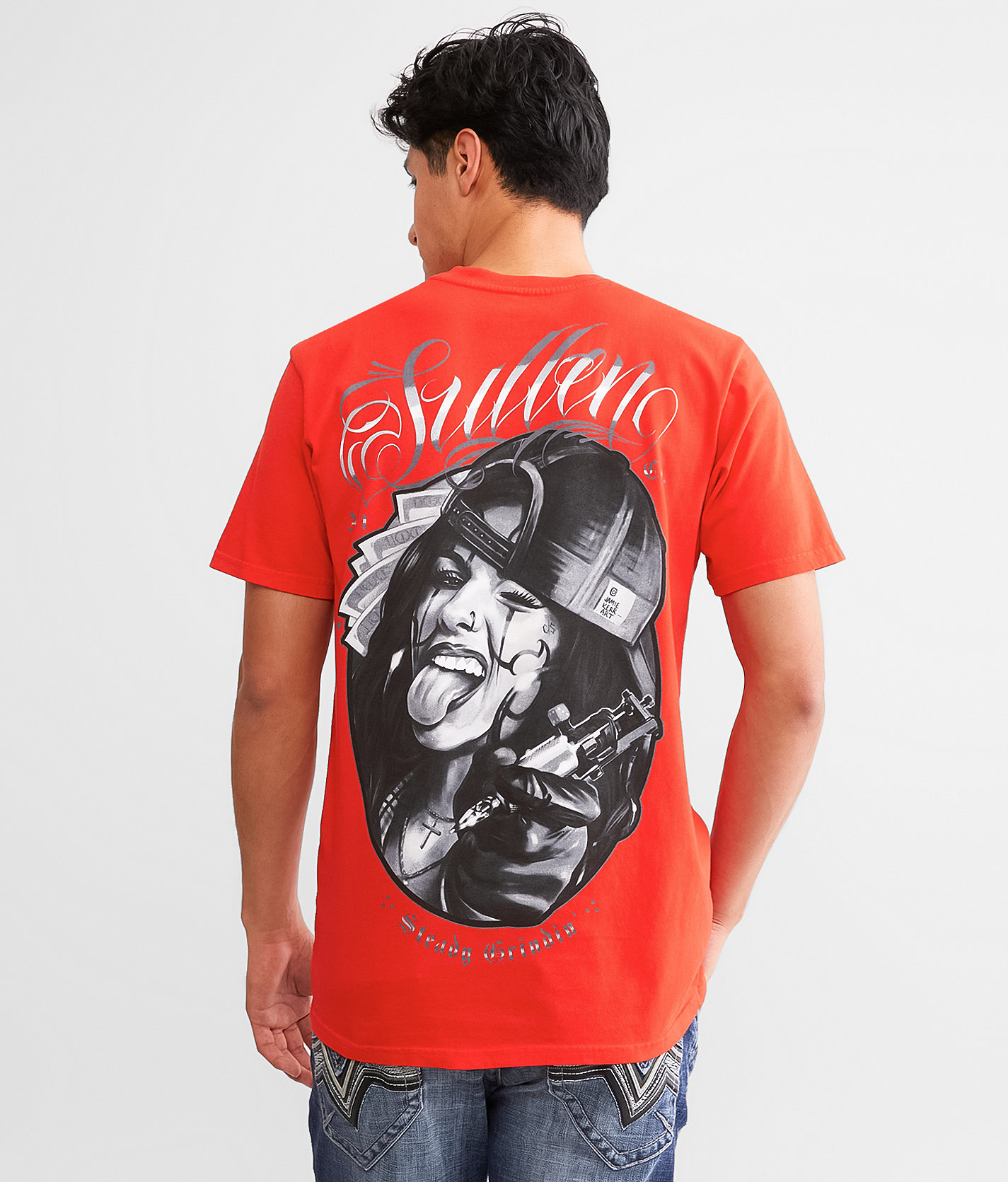 Sullen Grind T-Shirt - Men's T-Shirts in Hibiscus